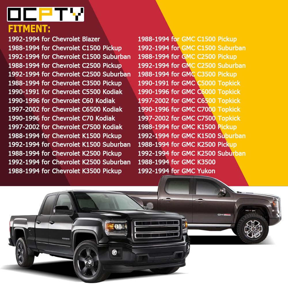 OCPTY Door Handle Interior Front Driver Left Side Replacement fit 1988-1994 for GMC C1500 C2500 C3500 K1500 K2500 K3500 Inside Door Handle Black