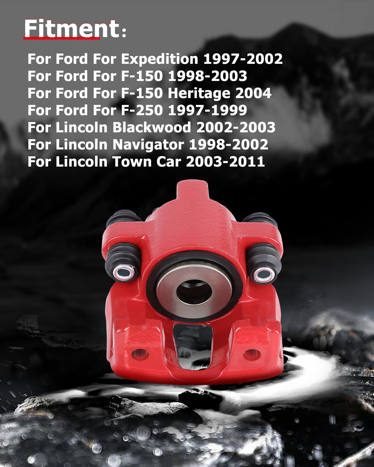 cciyu 18-4678 18-4679 Rear Left + Right Brake Calipers Without Bracket For Ford 1997-2004 For Lincoln 1998-2011