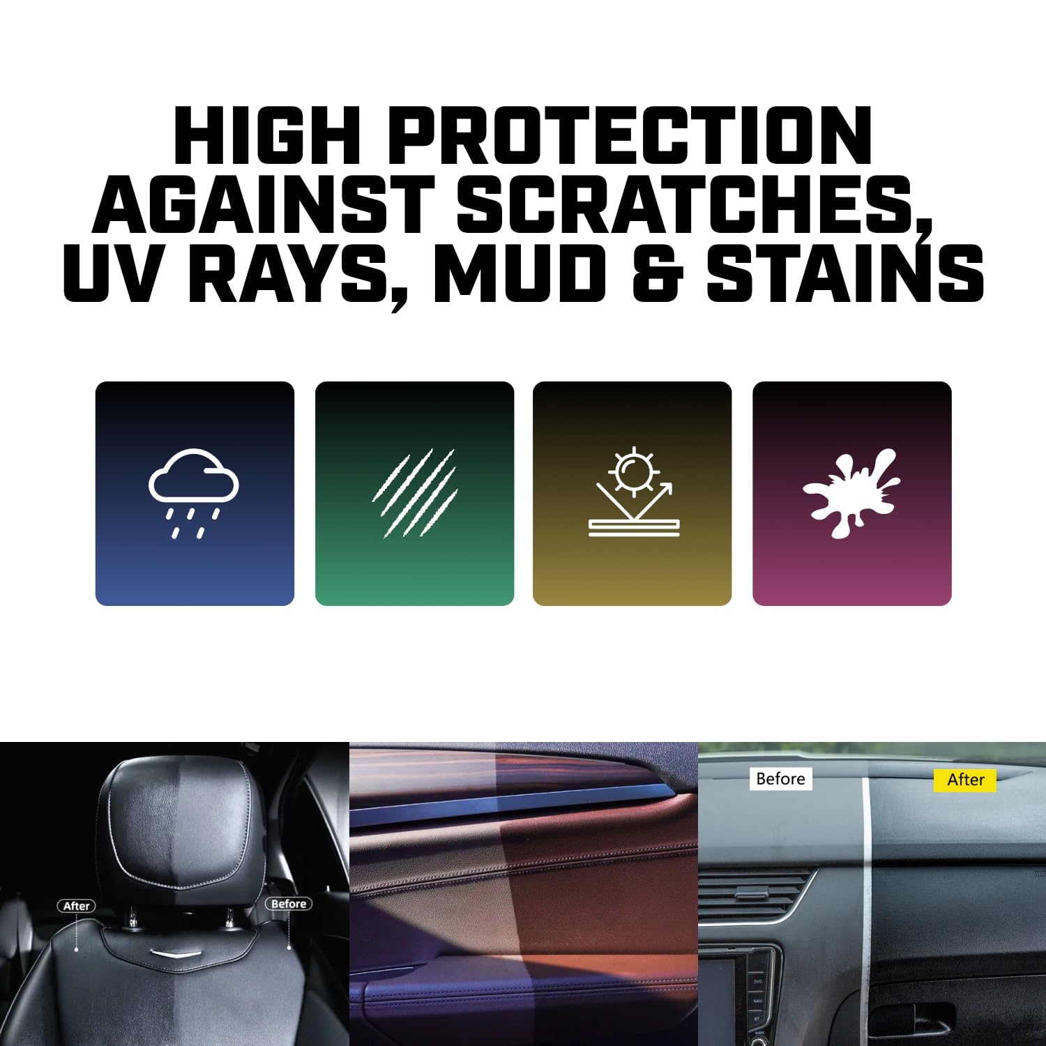 garage bulls Plastic Restorer for Cars - Hydrophobic Ceramic Coating - Ultimate Exterior & Interior Protection with Original Mat