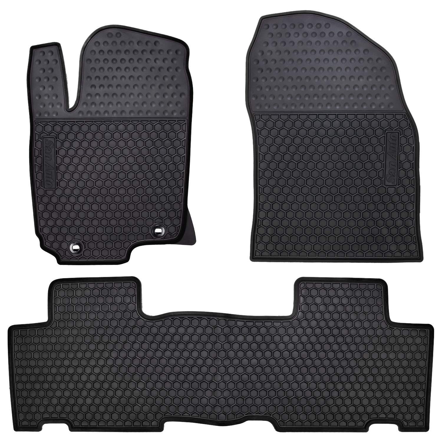 San Auto Car Rubber Floor Mat Custom Fit For Toyota Rav4 2014 2015 2016 2017 2018 Full Black Auto Floor Liner Mats All Weather P