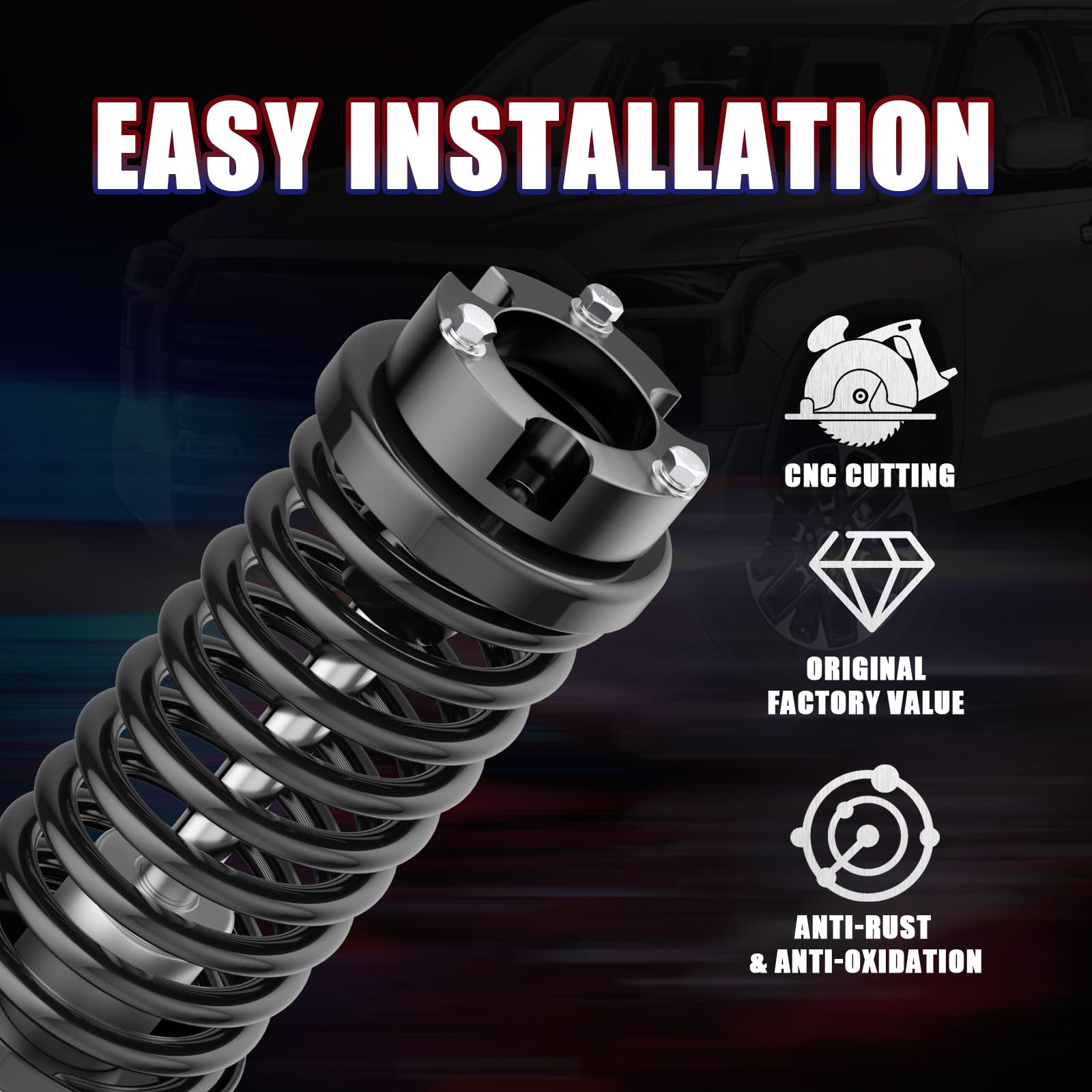 3 '' Front And 2 '' Rear For Tacoma, Leveling Lift Kit Compatible With 1995-2004 Tacoma