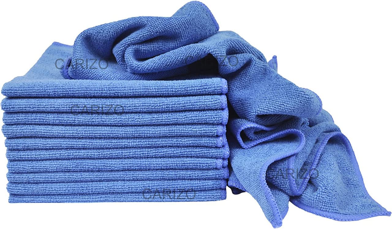 CARIZO 300GSM Standard Microfiber Towels for polishing and Car Drying Towels, Softer and More Absorbent, LintFree, for Househol