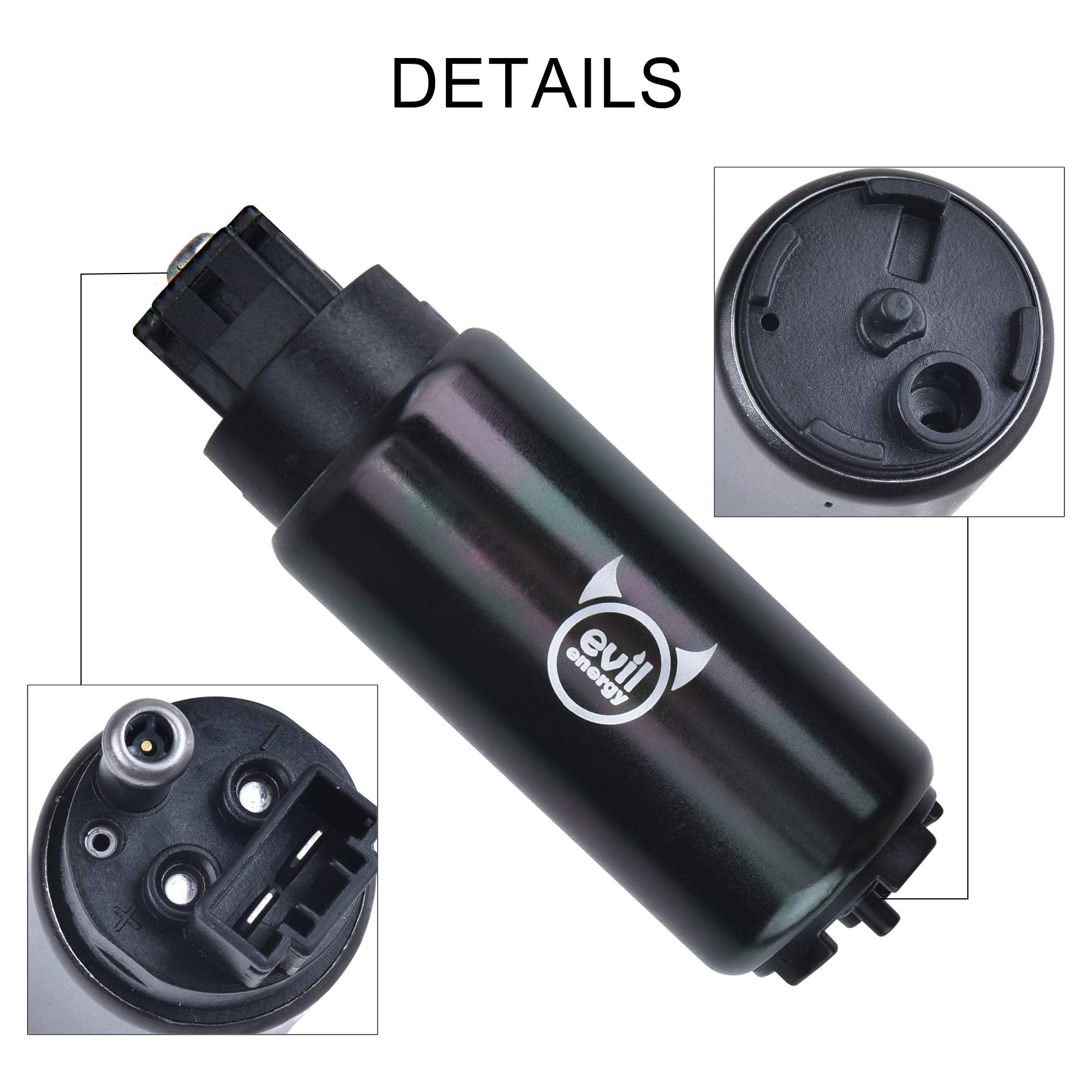 EVIL ENERGY EFI 255LPH Electric Intank Fuel Pump High Flow 43PSI Kit