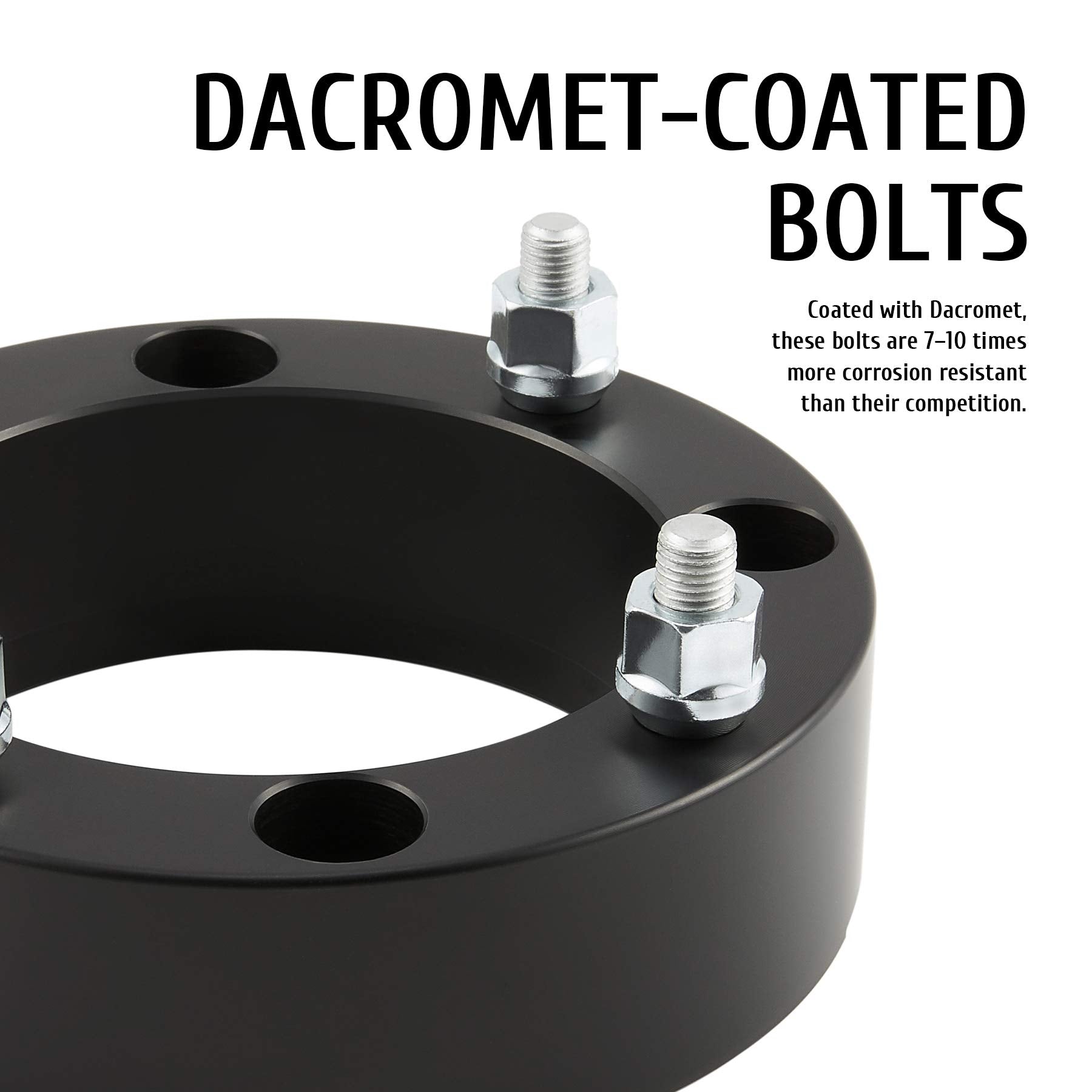 Orion Motor Tech 4x156 ATV Wheel Spacers 2 inch Black Wheel Spacer Kit Compatible with Polaris Ranger Polaris RZR XP 1000 Polari