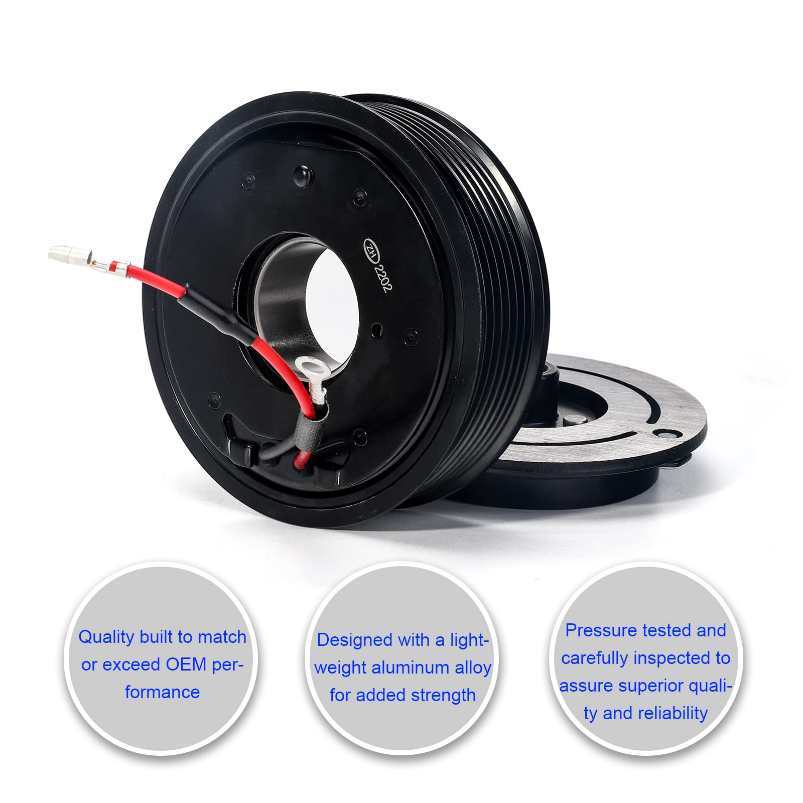 3mirrors New Clutch AC Complete Clutch Compatible with OE Compressor Toyota Tacoma 2005-2015 2.7L 4.0L; 2016 2.7L 3.5L Clutch Re