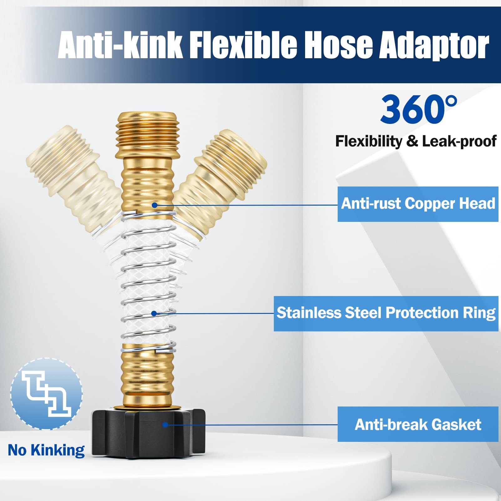 Future Way Rv Water Filter With Flexible Hose Protector, Reduces Odors, Sediments And Bad Taste, Ideal For Rvs, Campers And Trav