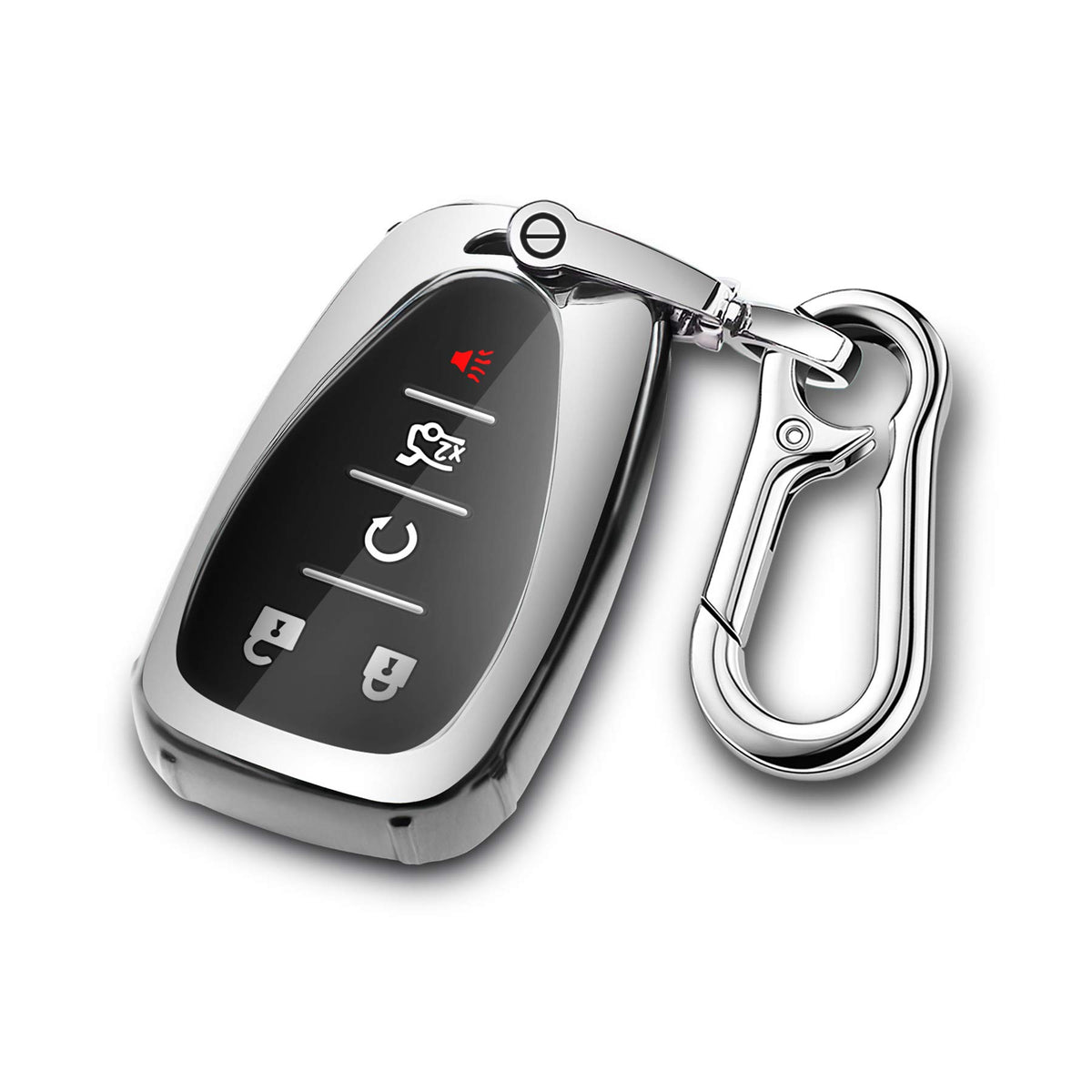 Qbuc For Chevrolet Key Fob Cover Soft Tpu Protector With Keychain For Chevy 2020 2019 2018 2017 2016 Cruze Camaro Malibu Travers
