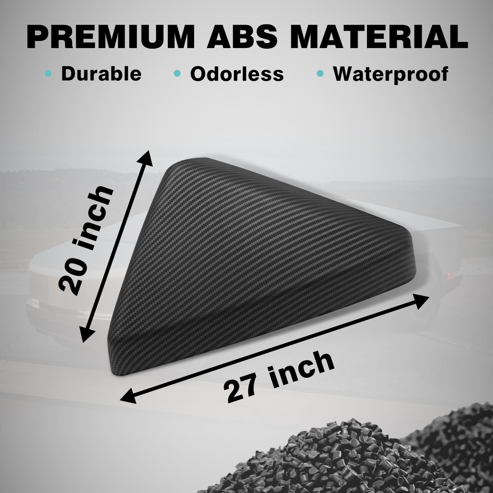 BestEvMod Door Side Rearview Mirror Cover Caps Protection Covers Direct Add-on Compatible with 2025 2024 Tesla Cybertruck Exteri