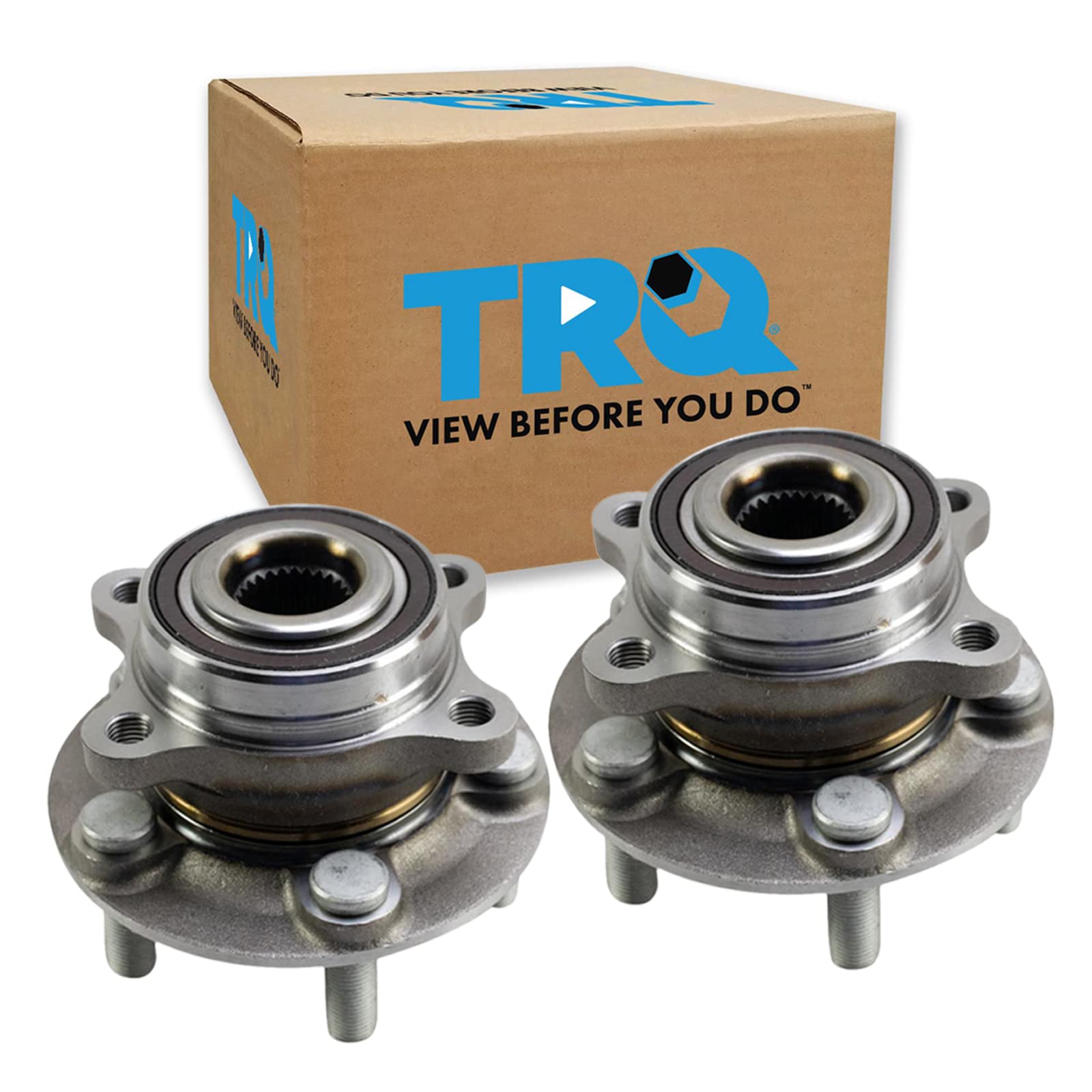 Trq Rear Wheel Hub Bearings Assembly Set Compatible With 2017-2018 Ford Fusion 2017-2020 Lincoln Mkz