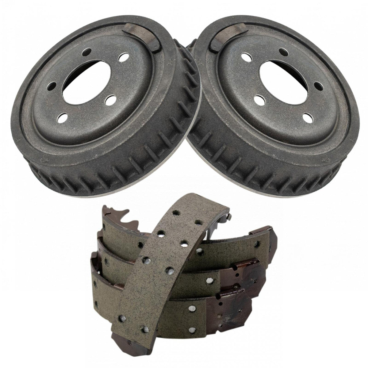 TRQ Rear Brake Shoe & Drum Kit Compatible with 1998-2009 Ford Ranger Mazda B4000