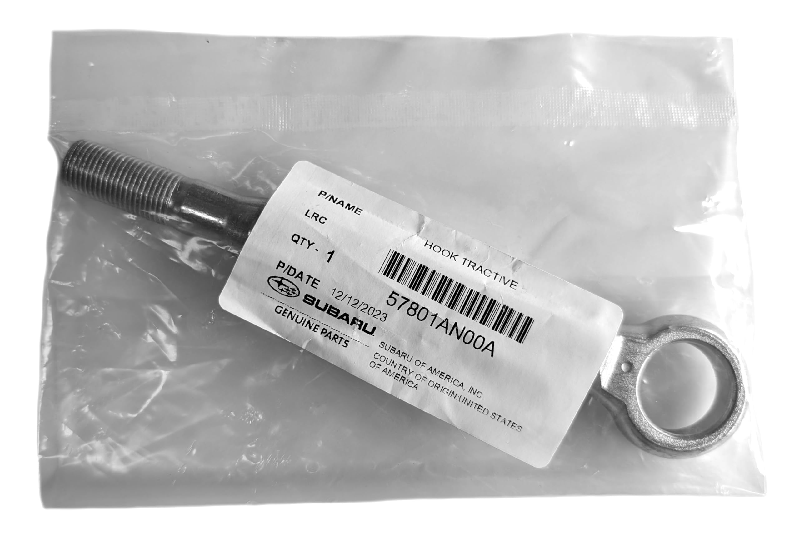 Subaru Front Tractive Tow Hook For 2005-2024 Outback Legacy Impreza Forester - 57801An00A - Genuine Oem