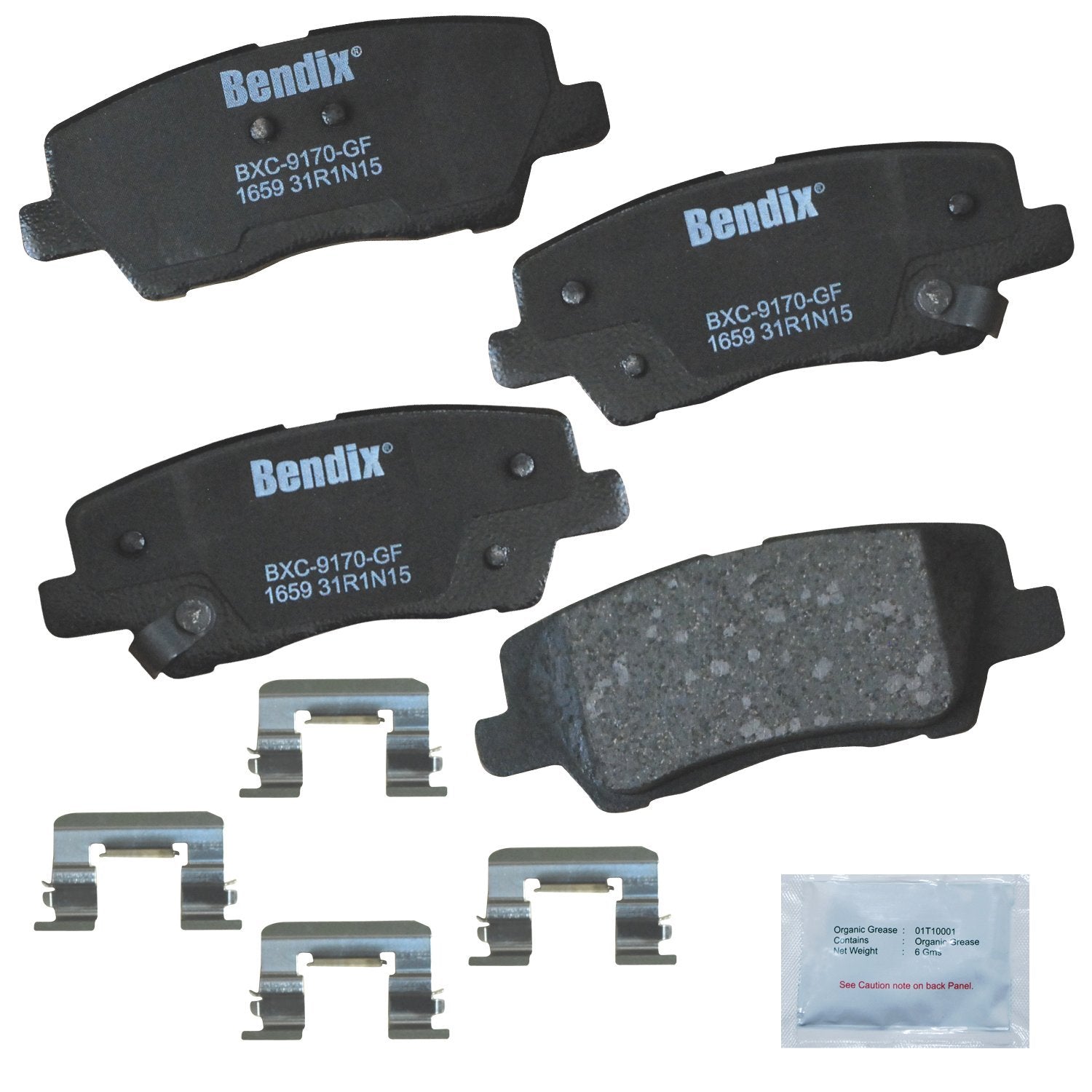 Bendix Priority1 Cfc1659 Ceramic Rear Brake Pads For Cadillac Ats 2018-2013, Cts 2019-2014