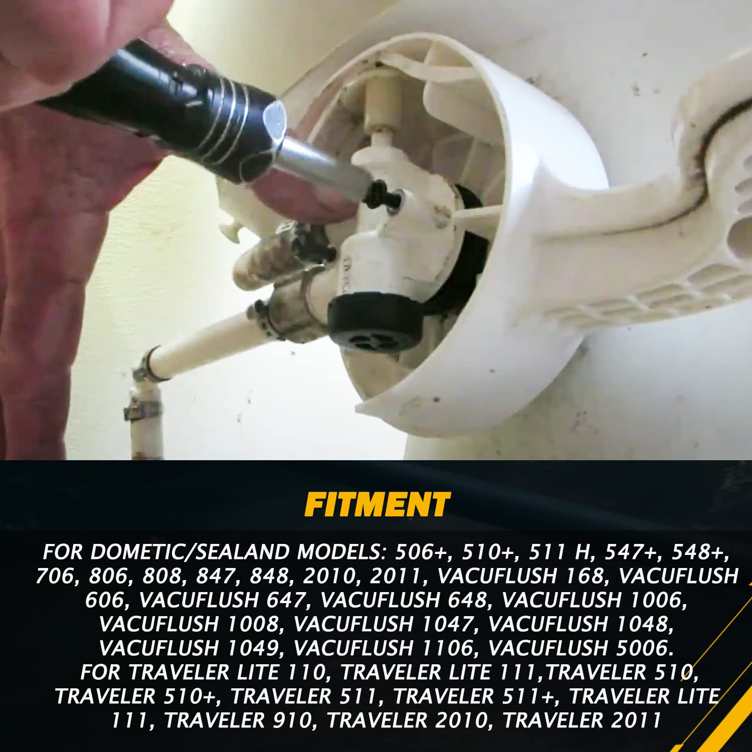 Replace For Dometic 385236096 Toilet Spring Cartridge, Fits Various Dometic/Sealand Vacuflush And Traveler Model Toilets