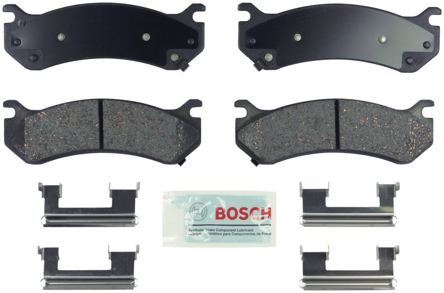 Bosch Be785H Blue Ceramic Disc Brake Pad Set With Hardware - Compatible With Select Cadillac Escalade; Chevrolet Avalanche, Expr