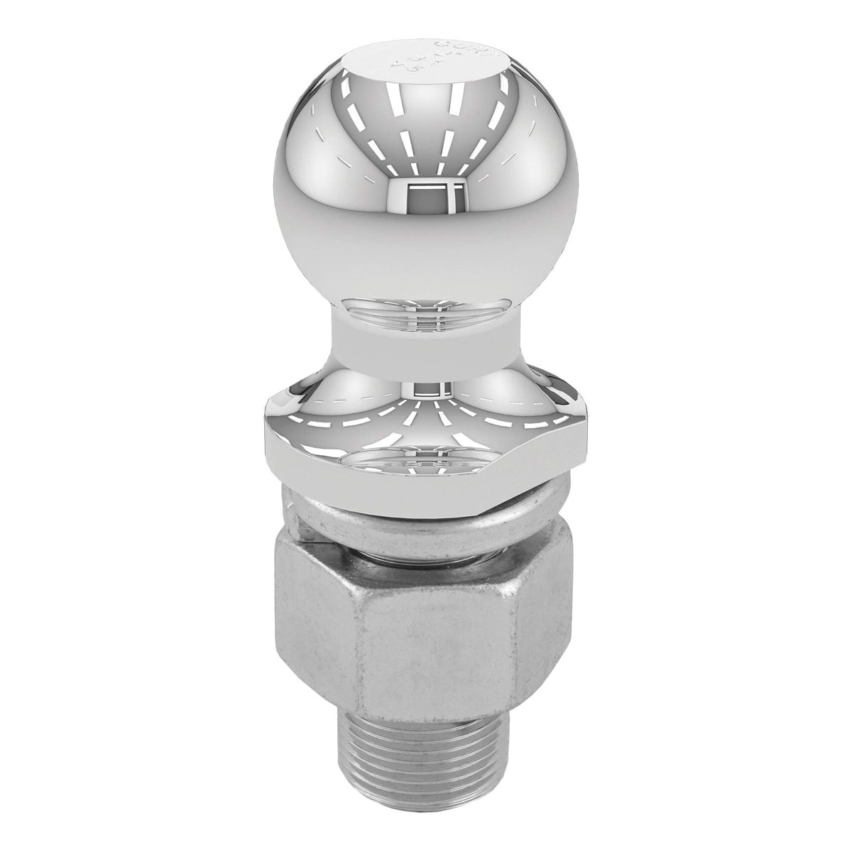 Curt 40090 Chrome Trailer Hitch Ball, 10,000 Lbs, 2-Inch Diameter, 1-1/4 X 2-5/8-Inch Shank