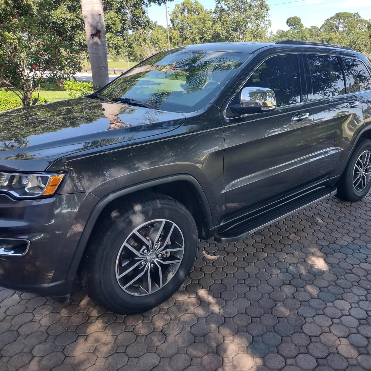 OTHOWE 5.5 Inches Running Boards Compatible with 2016-2022 Honda Pilot SUV. Side Steps Step Bars Rock Sliders Made with Aluminum