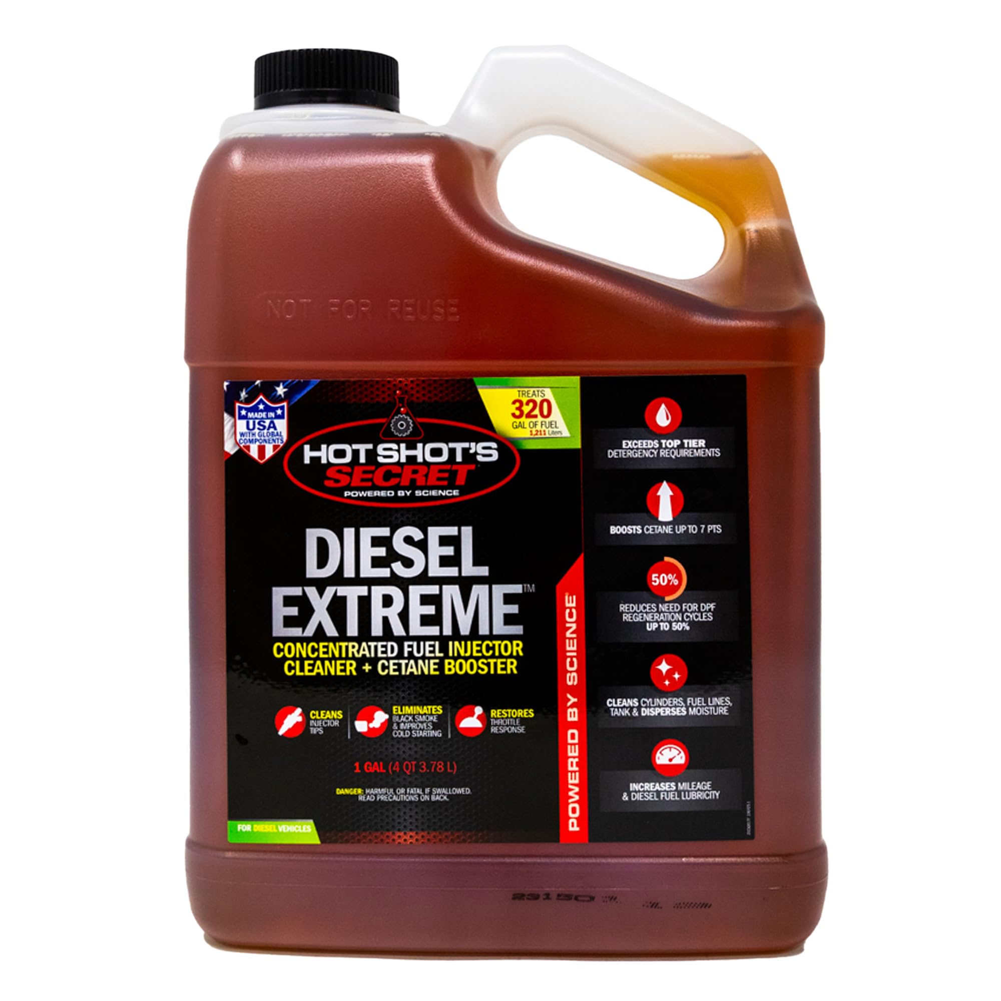 Hot Shot'S Secret Diesel Extreme 1 Gallon, Concentrated Fuel System Cleaner, Diesel Fuel Additive, Fuel Injector Cleaner - Incre