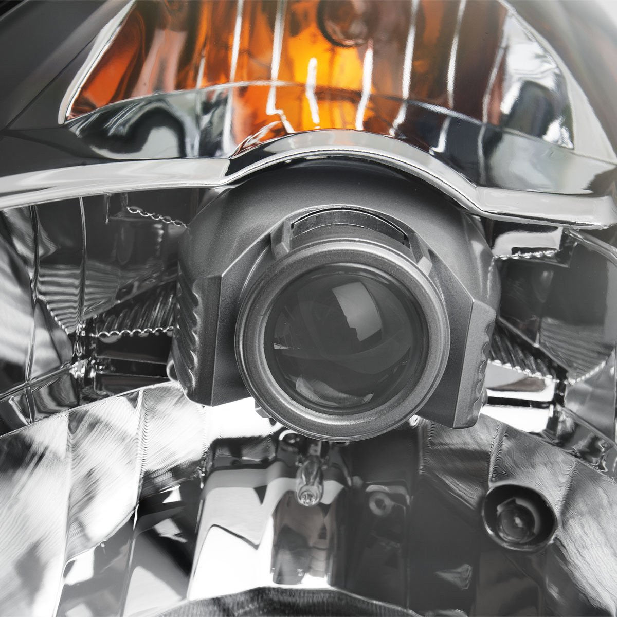 Sppc Headlights Black Assembly Set For Nissan 350Z - (Pair) Driver Left And Passenger Right Side Replacement Headlamp