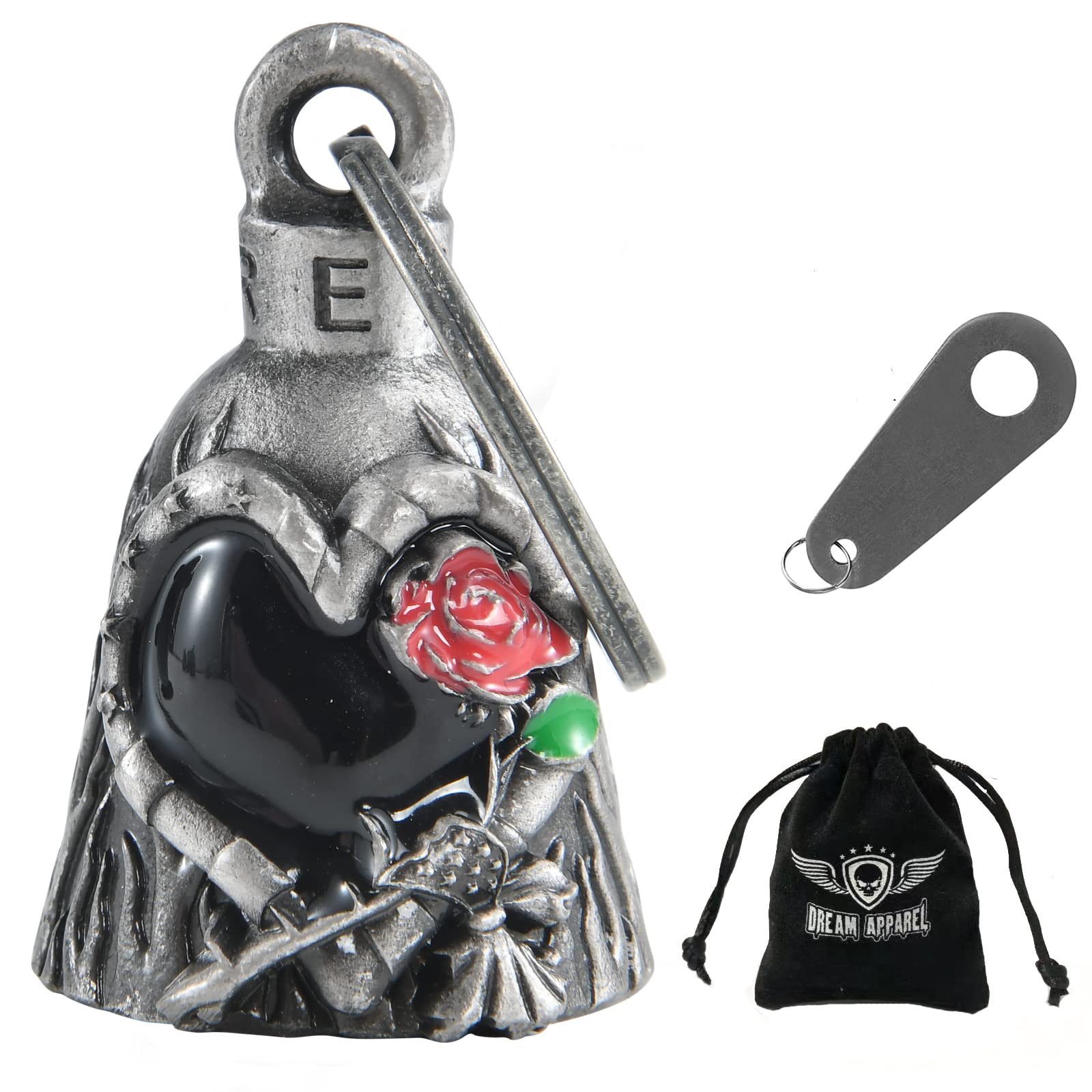 Dream Apparel Motorcycle Bells For Bikers,Colorfu Rider Bells With Hanger Biker Bells Key Chain For Luck