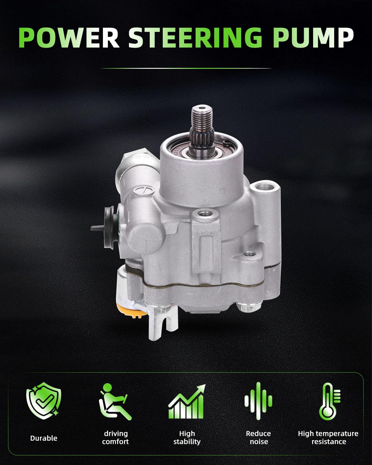 Scitoo Power Steering Pump Compatible With Nissan Maxima 2003-2008, For Nissan Quest 2004-2009, For Nissan Altima 2002-2006, V6 3.5L, Replace# 21-5407, 491108J200