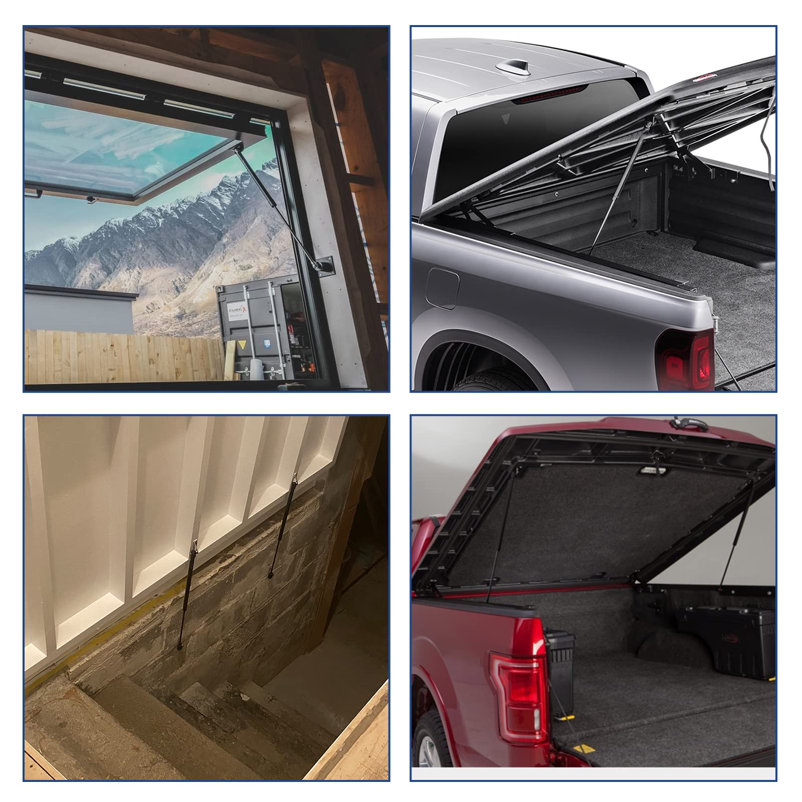 St270Ed1-40 27 Inch 40 Lb/176N Gas Spring Shock Struts C16-21469 27 Inch 40 Lb Lift Support For Undercover Tonneau Cover Truck B