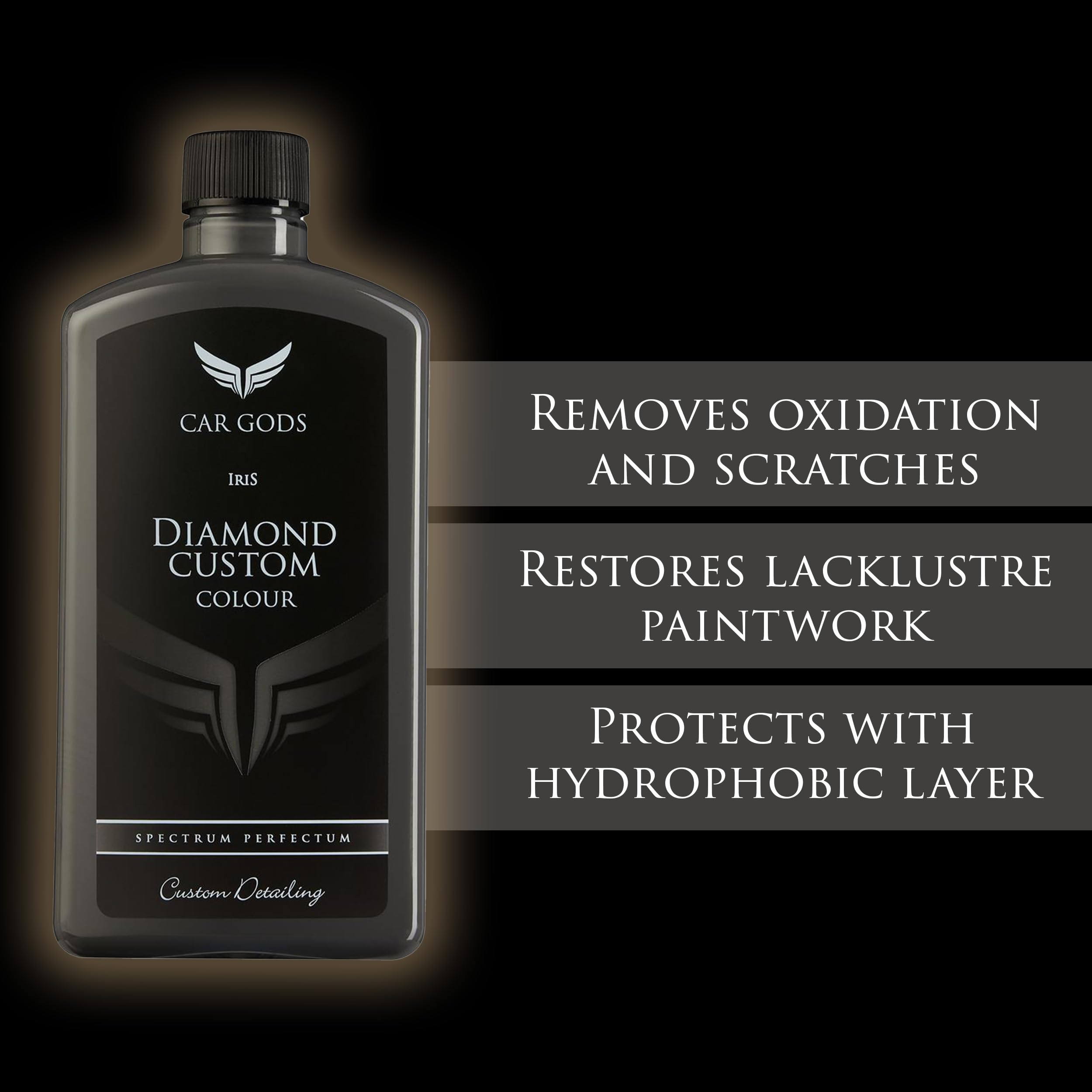 Car Gods 3-in-1 Polish Wax & Scratch Remover, 17 Fl Oz, Grey, Model GOD720, 16 Colors Available