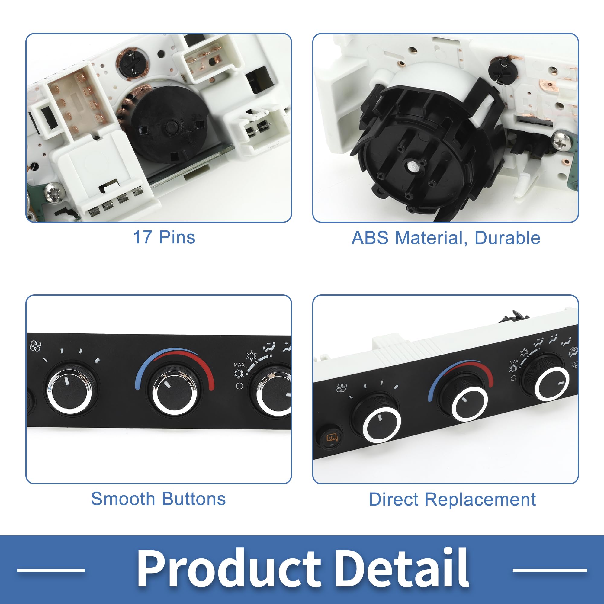 A ABSOPRO HVAC A/C Heater Climate Control Panel AC Heater Climate Control Switch Unit for Chevrolet Express 2500 3500 2008-2022
