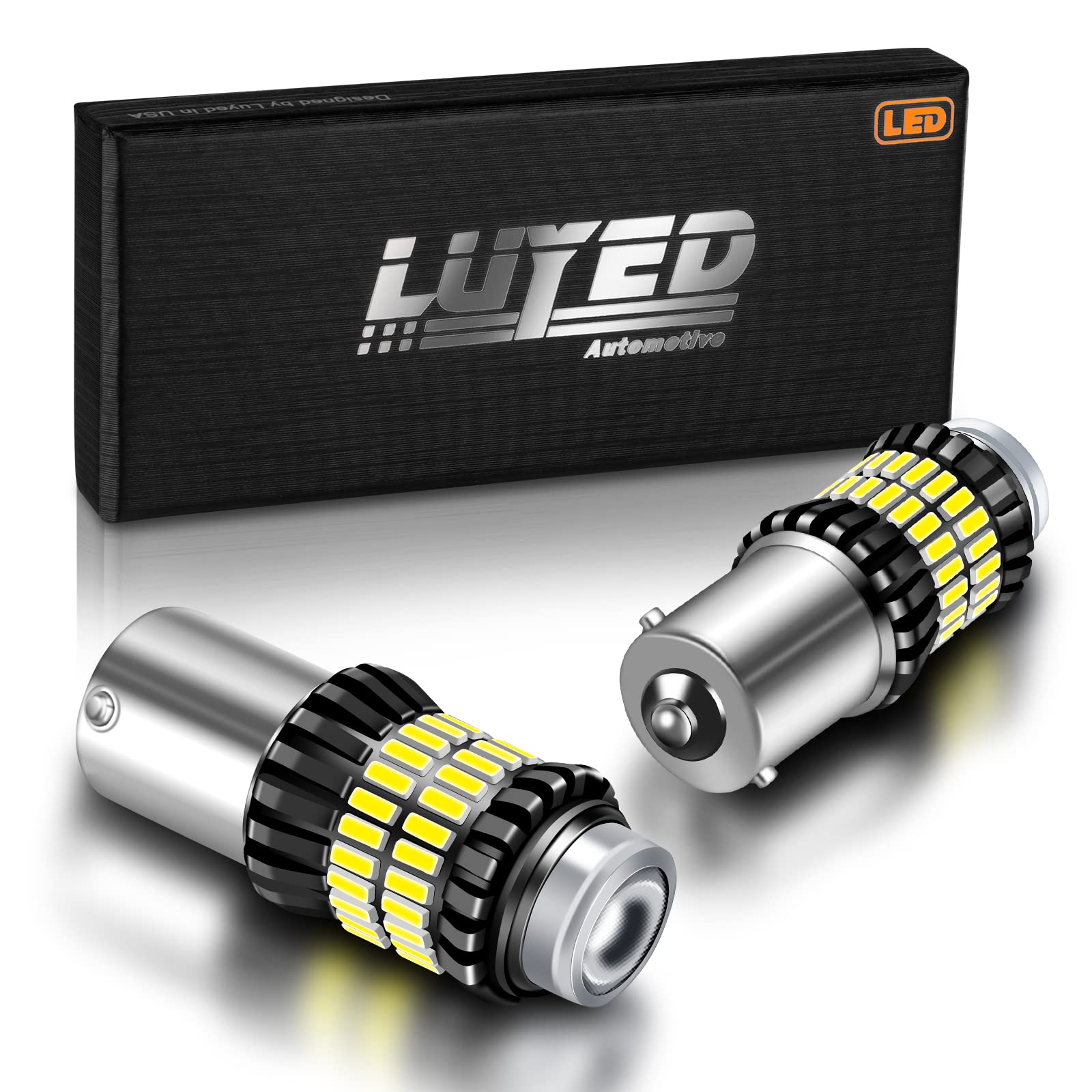 Luyed Newest 1156 Led Bulb, Led Reverse Lights 300% Brighter Xenon White 1340 Lumens Super Bright,Ba15S 1003 1141 P21W 7506 Led 