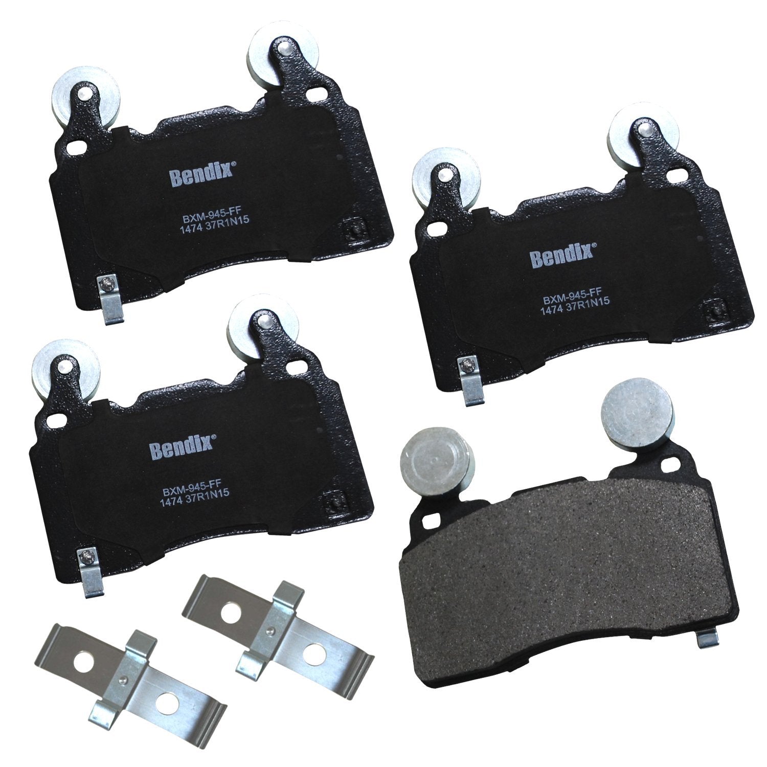 Bendix Priority1 Cfm1474 Semi-Metallic Front Brake Pads For Cadillac Ct6 2018, Cts 2014, Elr 2016-2015, Chevrolet Camaro 2018-20