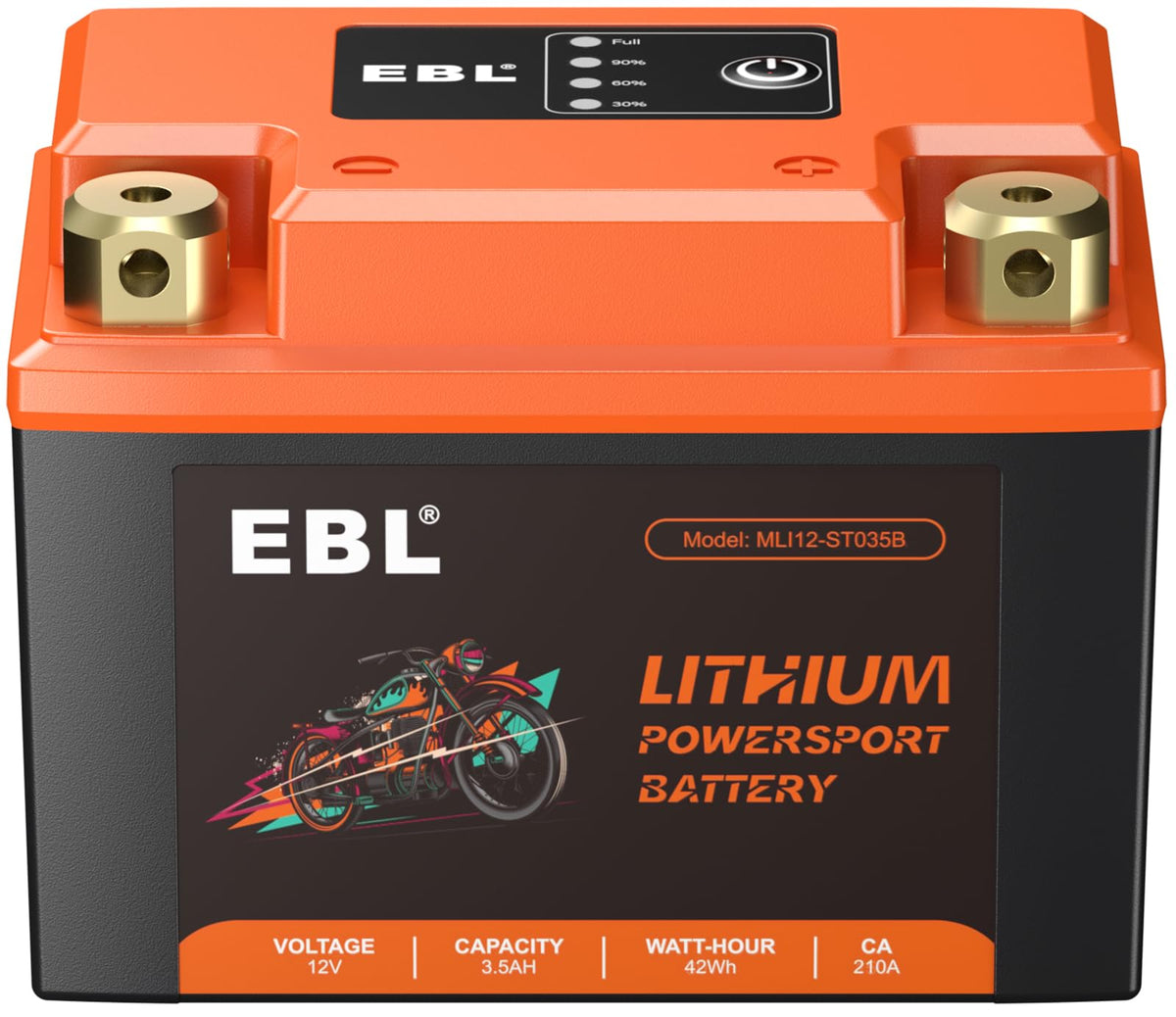 Ebl Replaces Ytx5L-Bs Ytx4L-Bs Ytz5S-Bs Ytz6-Bs Ytx7L-Bs Ytz7S-Bs Motorcycle Battery Lithium Lifepo4 12V 3.5Ah 210A Powersports
