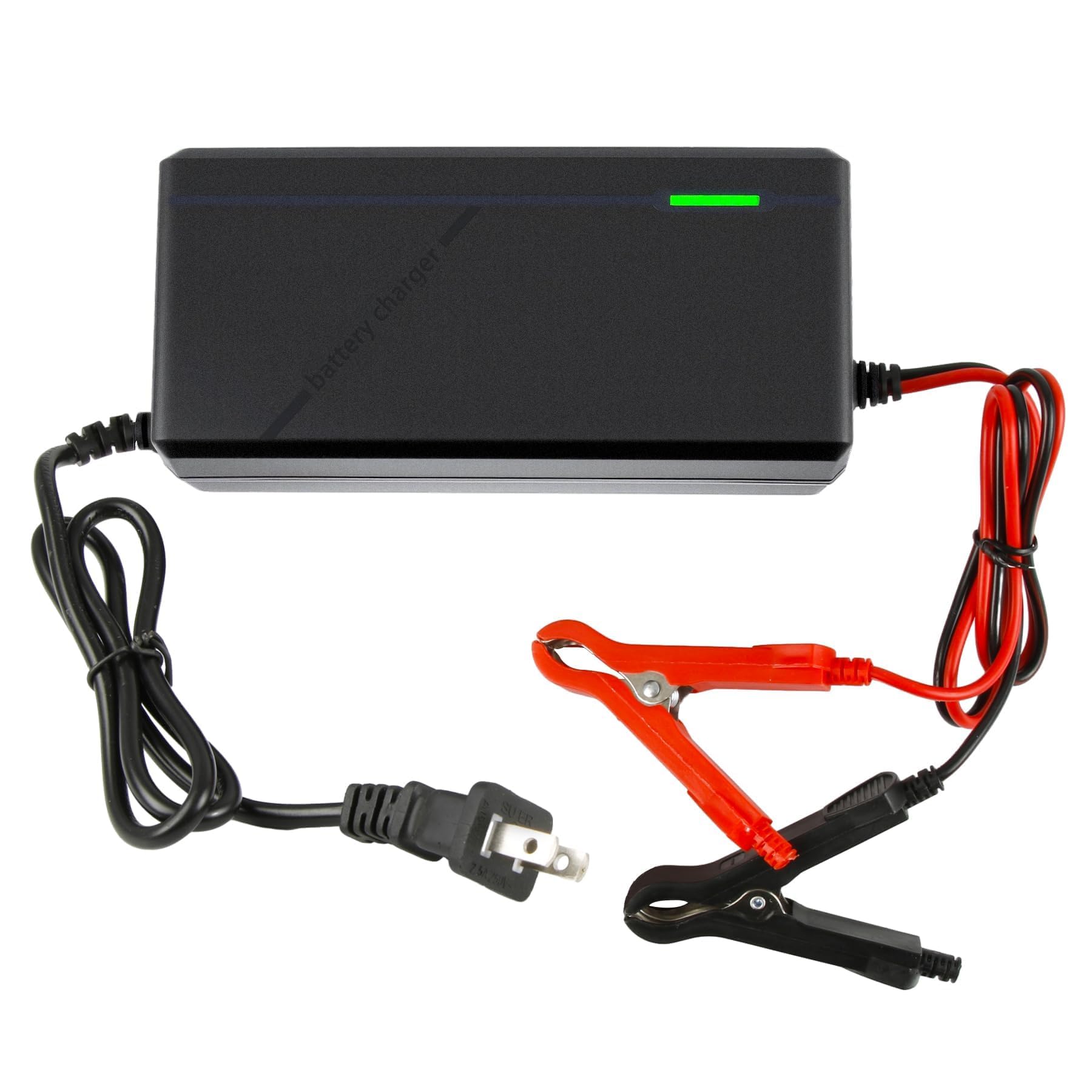 14.6V 10A LiFePO4 Battery Charger for 12V Lithium Iron Phosphate Batteries - Fast Charging, High Efficiency, LED Indicator, Dura