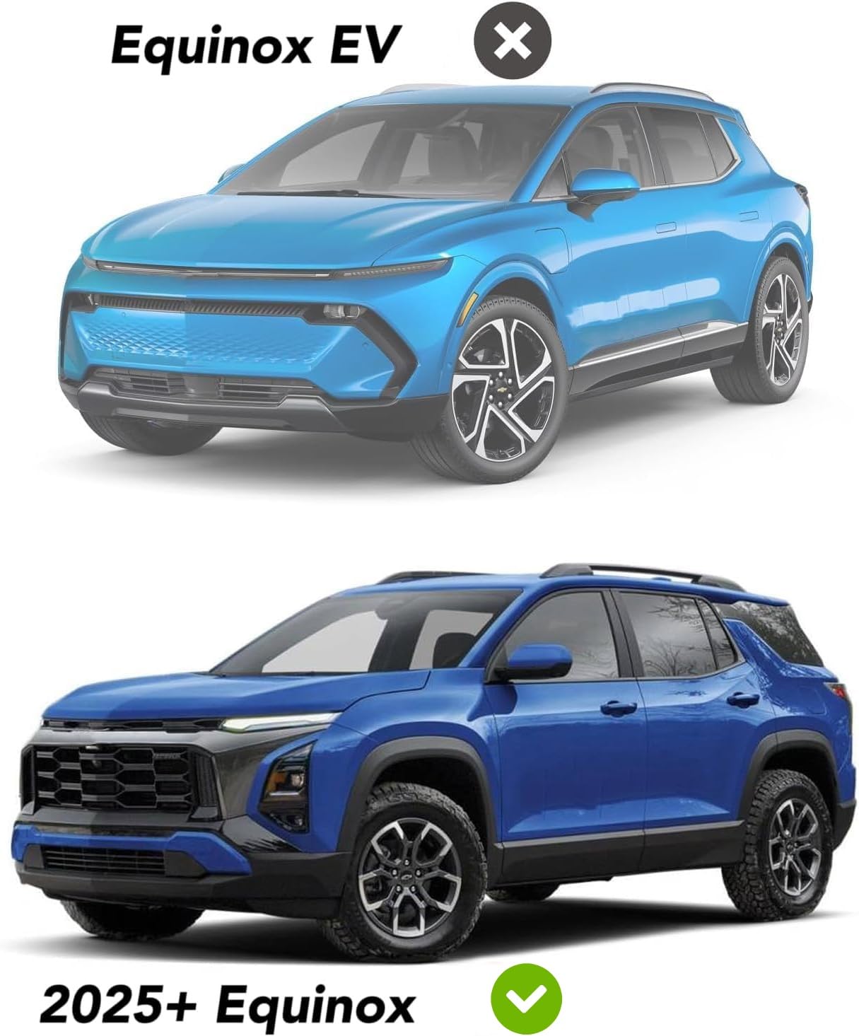 Vesul Compatible With 2025 Chevy Equinox (Not For Ev) Window Deflectors Oem-Style Rain Guards 4-Piece Set No-Drills Installation