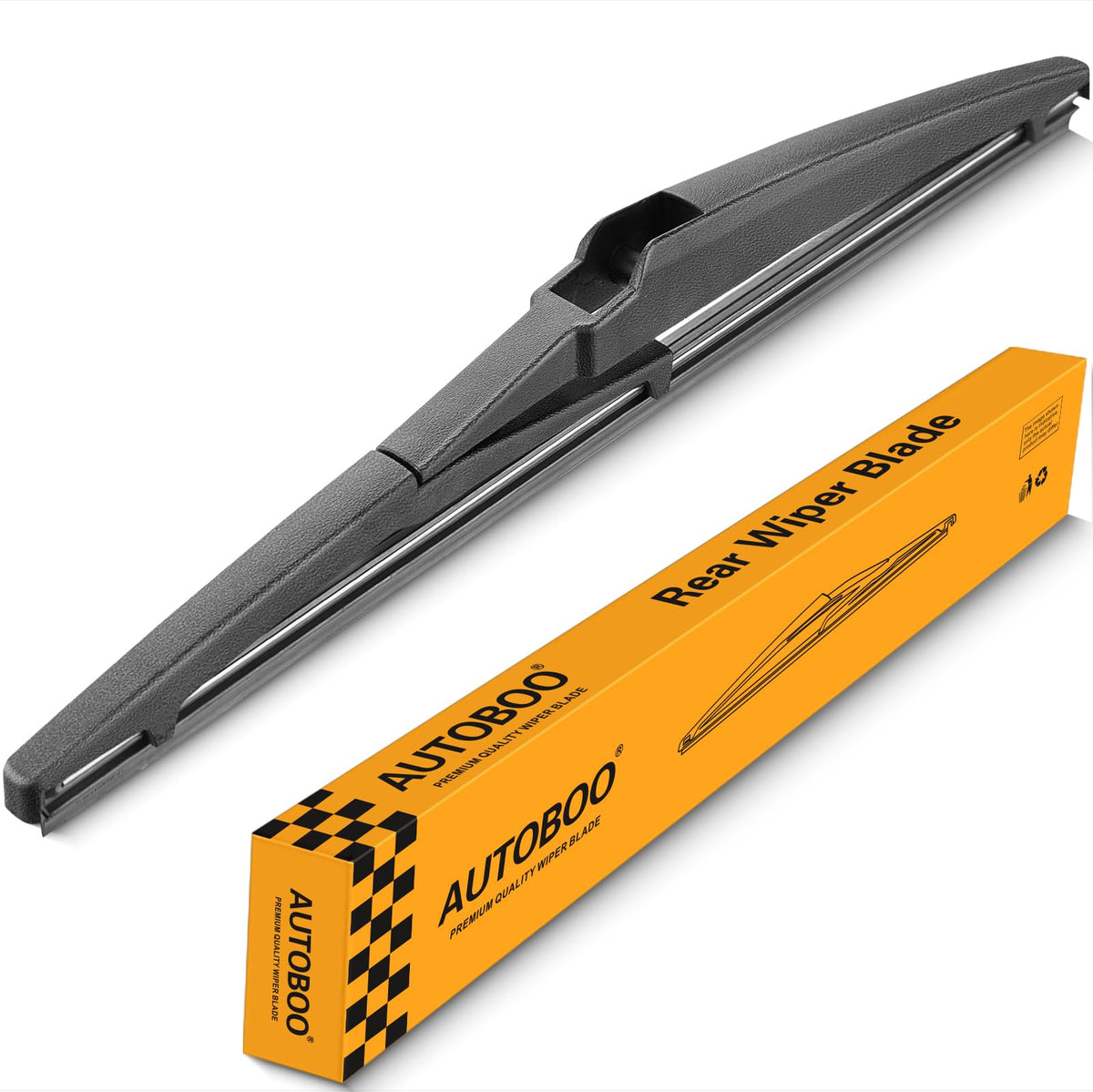 Autoboo 12 Inch Rear Wiper Blade For 2001-2012,19-23 Toyota Rav4,01-19 Highlander,Dodge Journey Durango,Jeep Grand Cheerokee,Sci
