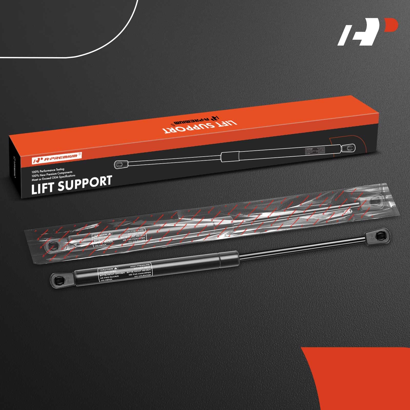 A-Premium Hood Lift Supports Shock Struts Replacement For Dodge Ram 1500 2500 3500 5500 2002-2010 2-Pc Set