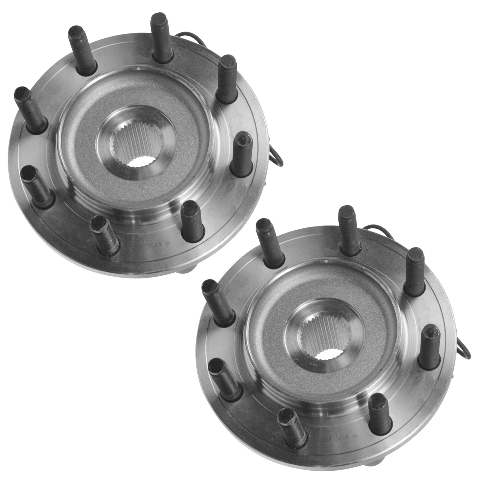 Trq Front Wheel Hub Bearings Assembly Set Compatible With 2009-2010 Dodge Ram 2500 Ram 3500 2011 Ram 2500 3500