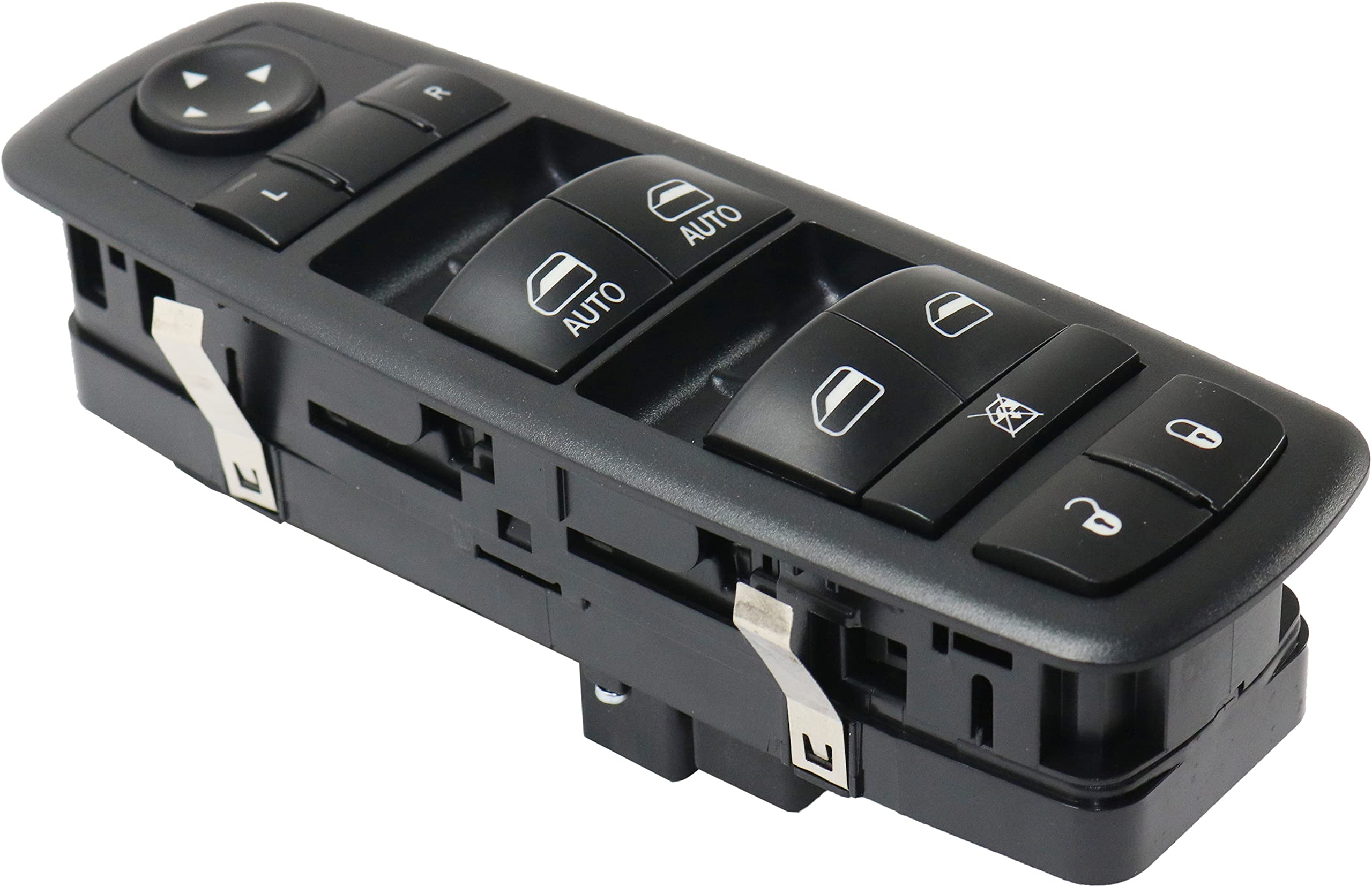 Evan Fischer Master Power Window Switch Compatible With Dodge Journey 2012-2019 Black With Driver And Passenger Auto Down 8-Pron