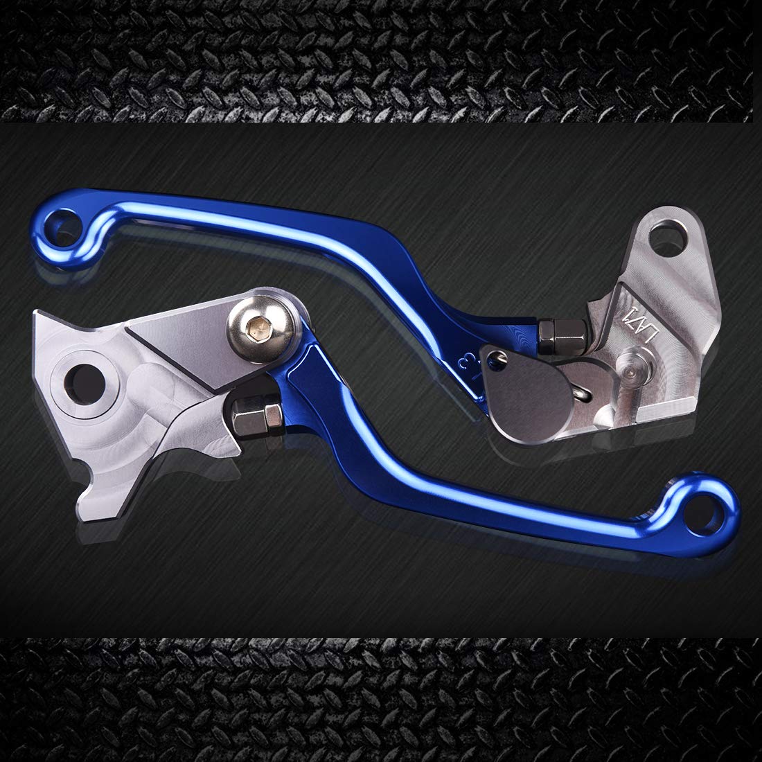 Rawsomes Pivot Dirt Bike Cnc Aluminum Brake Clutch Levers For Yamaha Ttr 125L/Le, Ttr 225,Xt660R, Xtz660, Dt50, Dt80, Xtz125, Xt350, Dt125,Tw125,Yp250 Blue