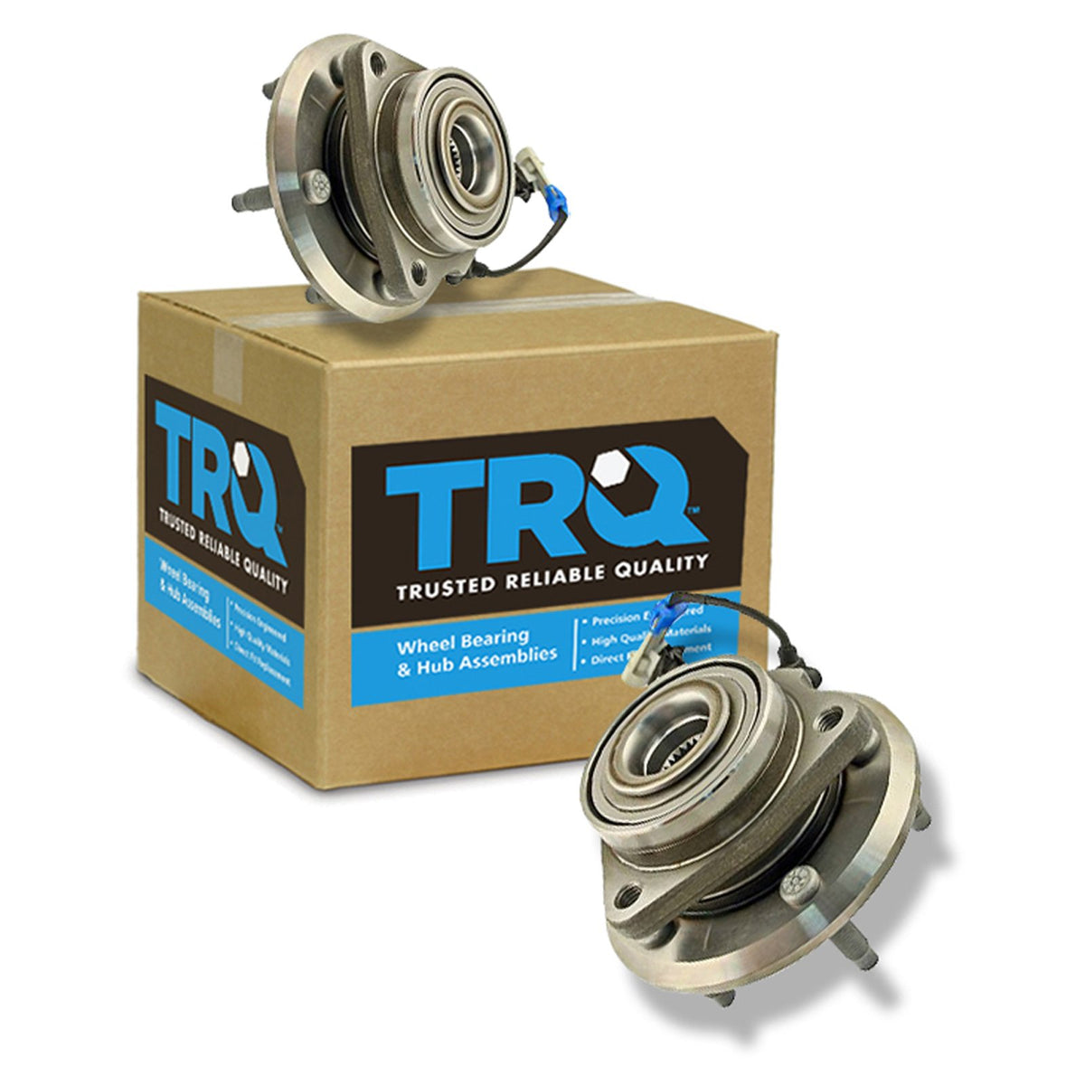 Trq Front Wheel Hub Bearings Assembly Set Compatible With 2012-2015 Chevrolet Captiva Sport 2007-2009 Equinox Pontiac Torrent 20