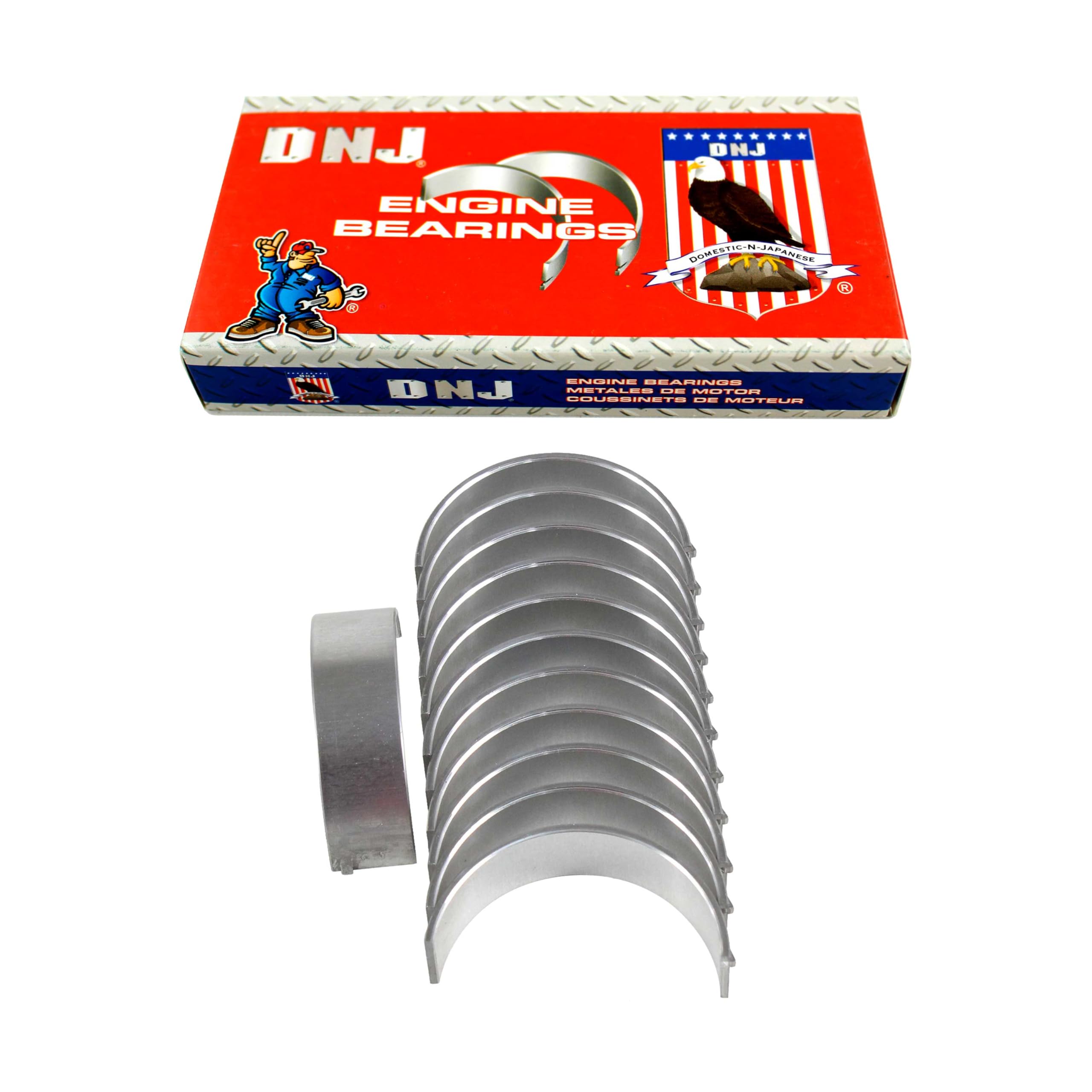 Dnj Rb4198 Rod Bearings For 2007-2015 / Ford, Lincoln, Mercury/Edge, Explorer, F-150, Flex, Fusion, Mks, Mkt, Mkx, Mkz, Mustang,