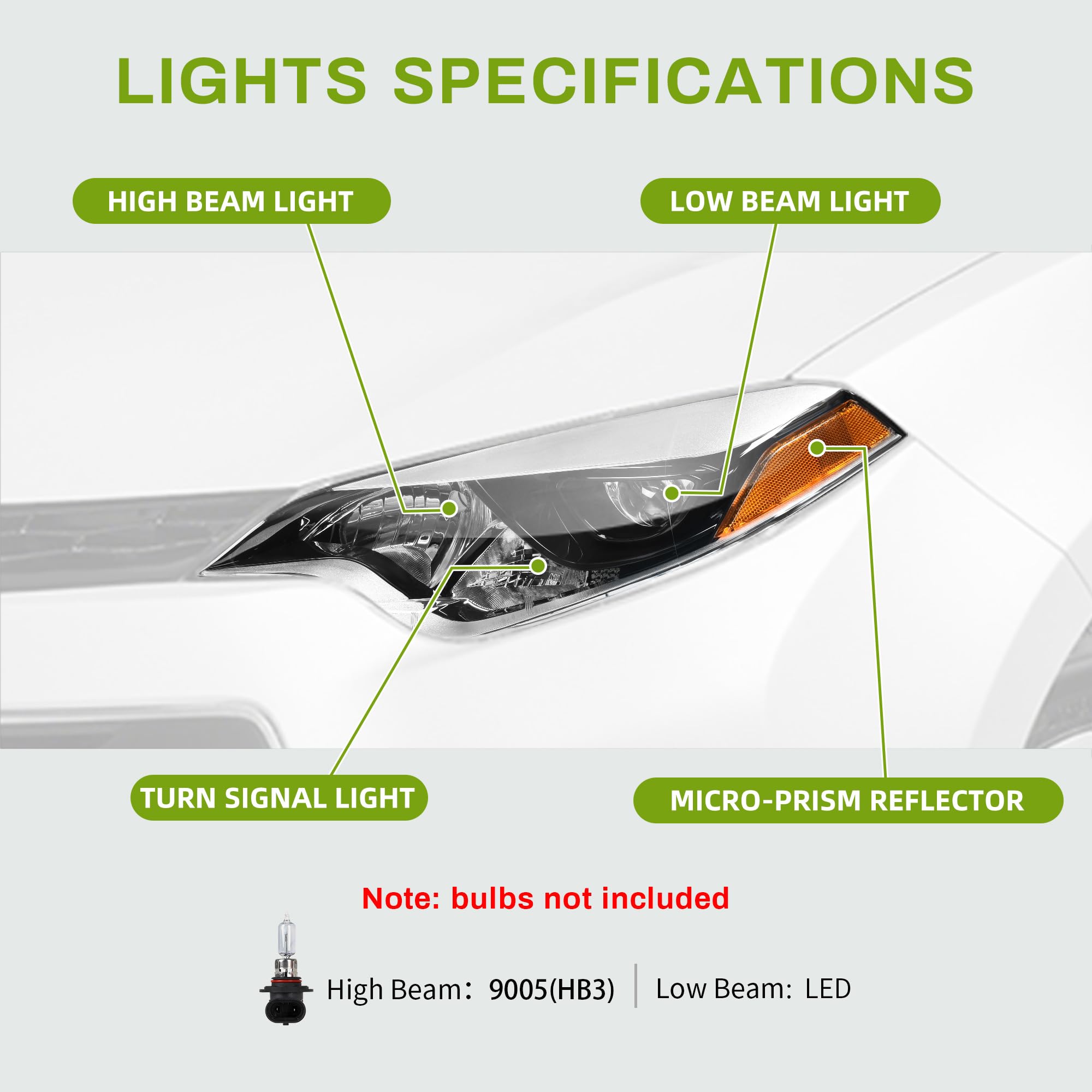 Autosaver88 Headlights Assembly Headlamps Compatible With 2014 2015 2016 14 15 16 2014-2016 Corolla Headlight Passenger And Driv