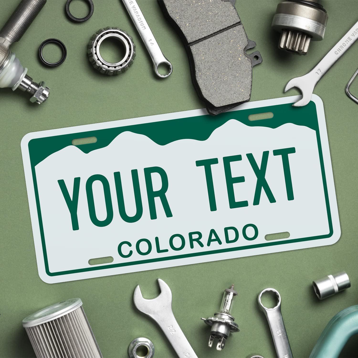 Sigo Signs Custom Colorado License Plate - Personalized 6x12" Rust-Free Aluminum, Fade Resistant, Made in USA