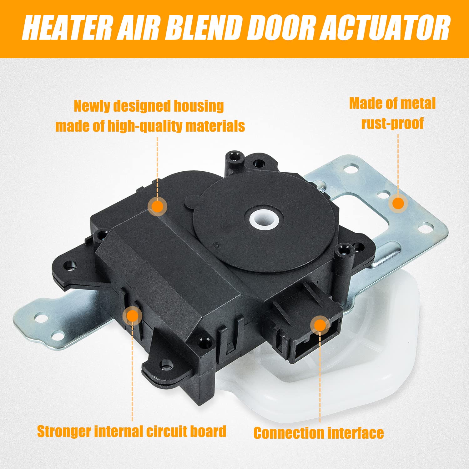 79140-Sna-A01, 604-879 Heater Air Blend Door Actuator Compatible With Honda Civic 2006 2007 2008 2009 2010 2011 Mode Motor Assembly