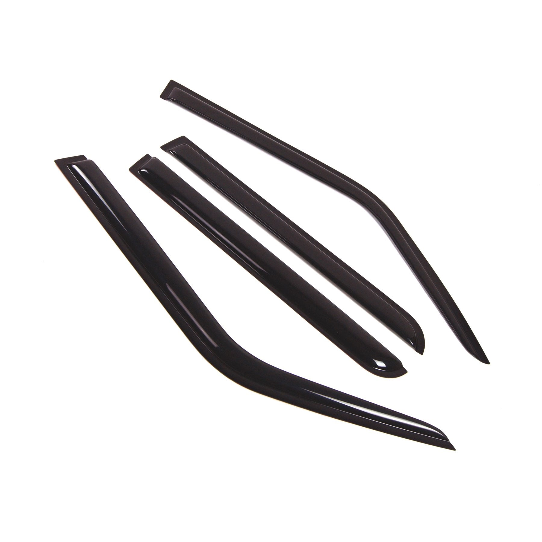 Tuningpros Outside Mount Window Vent Visors Rain Guards Compatible With Jeep Patriot 2017-2018 | Side Window Wind Deflectors Rai