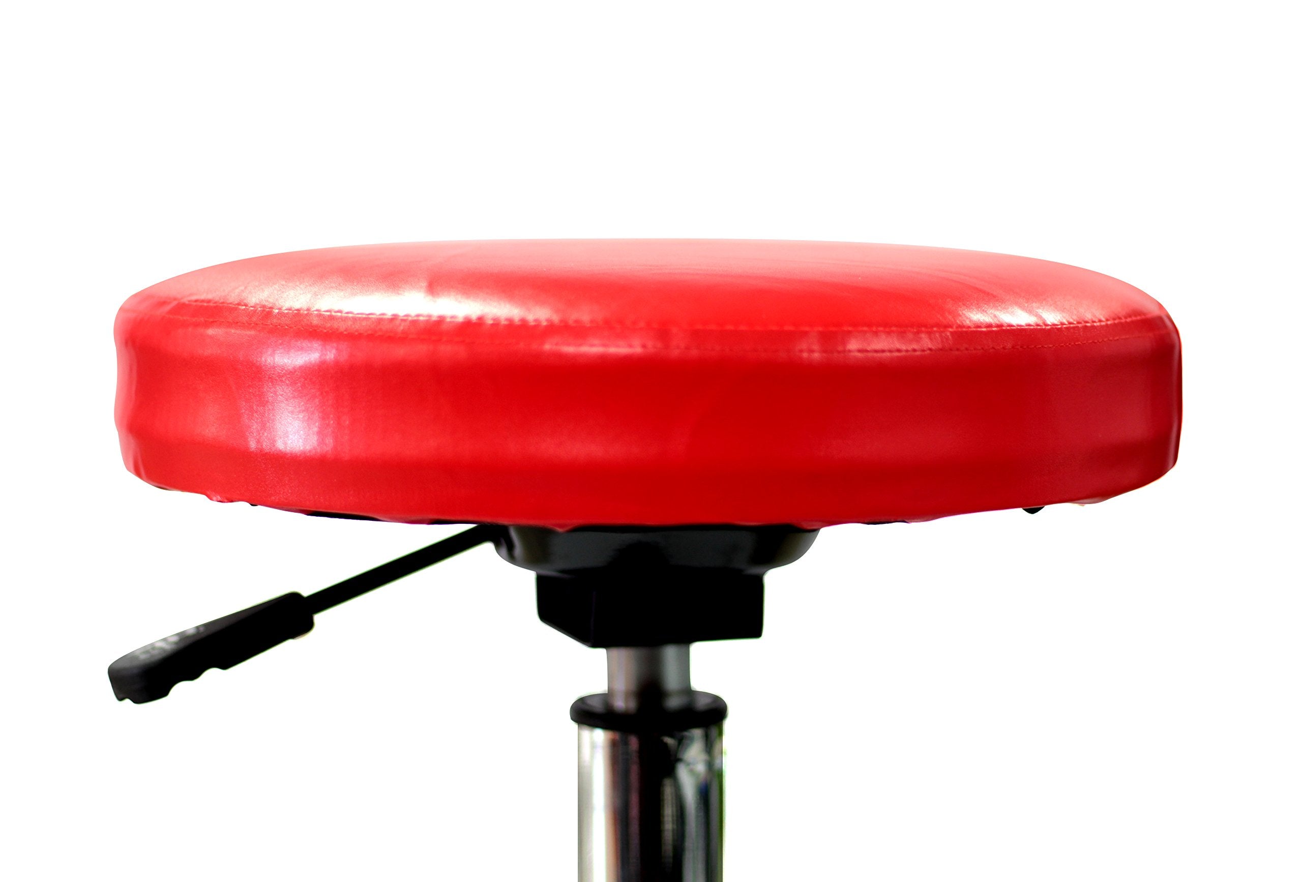 Maxshine Adjustable Mechanic Rolling Creeper Seat Pneumatic Chair Tray For Detailing Garage