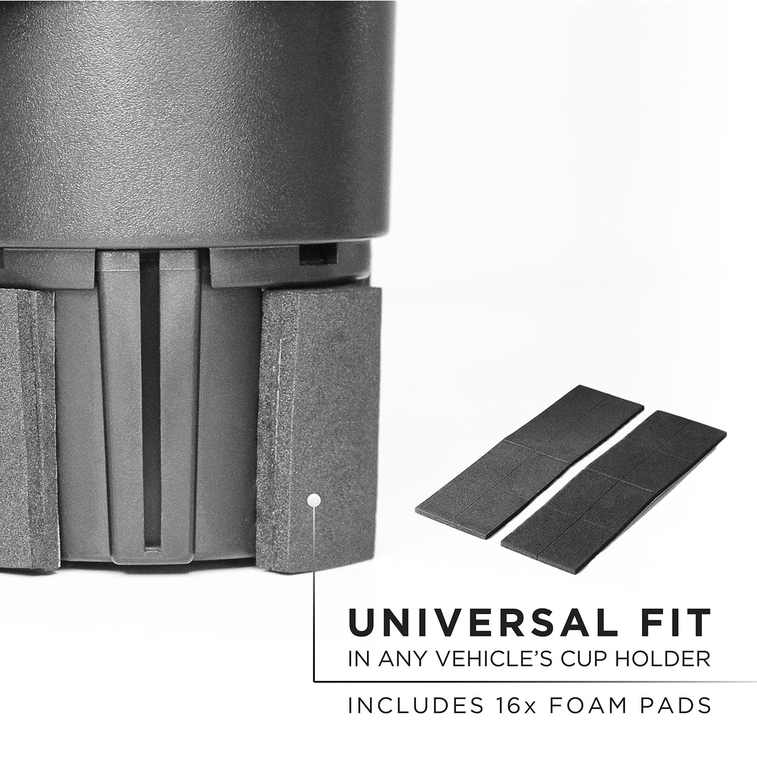 Limitless Dual CupStation - 2-in-1 Expandable Cup Holder with 360 Rotating Base - Black