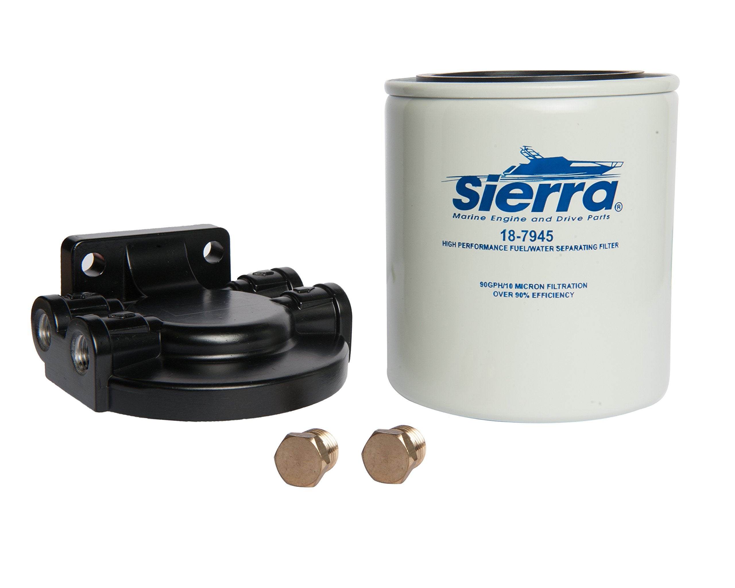 Sierra 10 Micron Fuel / Water Separator Kit - 1/4'' Aluminum, Tall