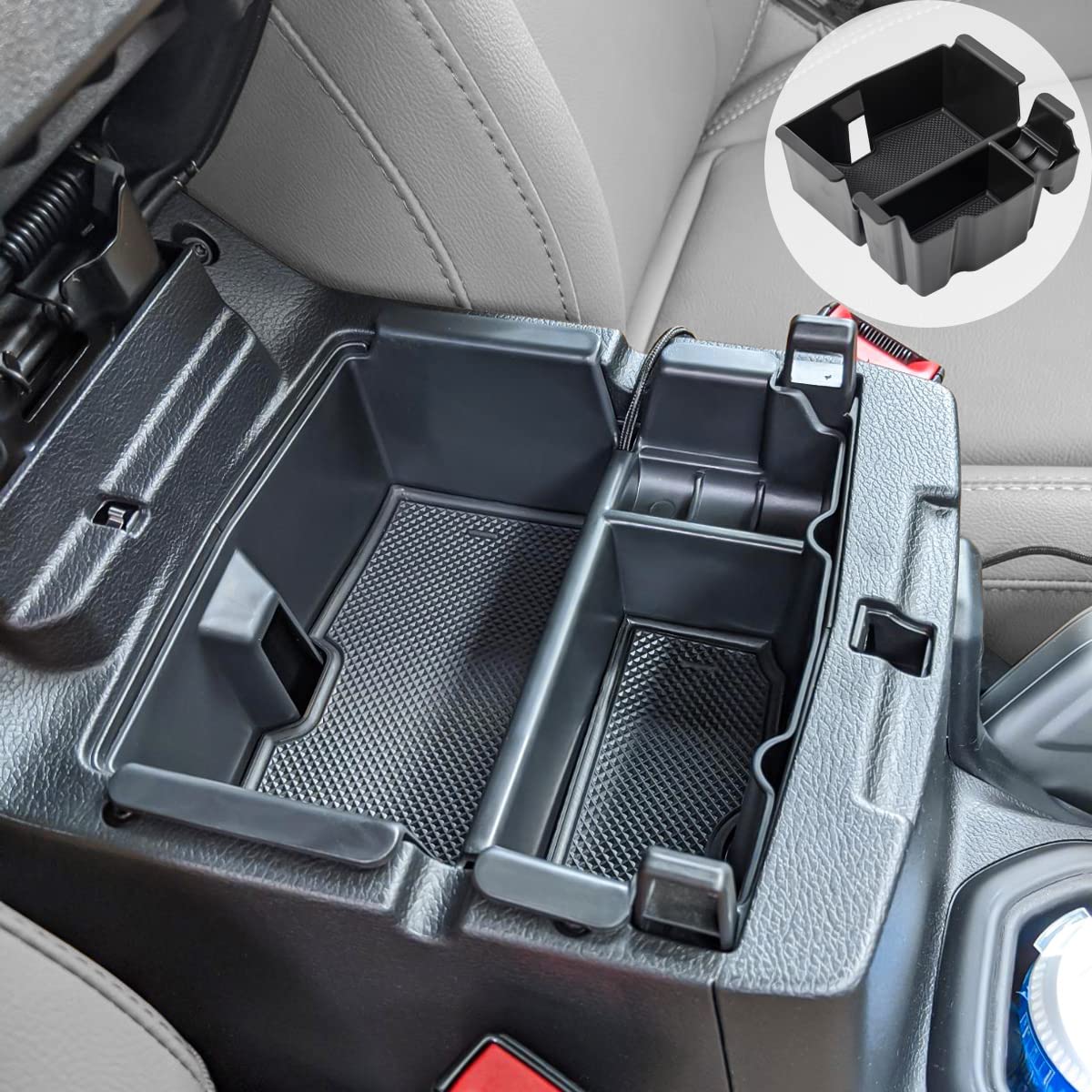 Edbetos Center Console Organizer Tray Compatible With Jeep Wrangler Jl/Jlu 2018-2021 2022 2023 And Gladiator Jt Truck 2020-2023 Insert Armrest Accessories - Won'T Covers The Light Inside