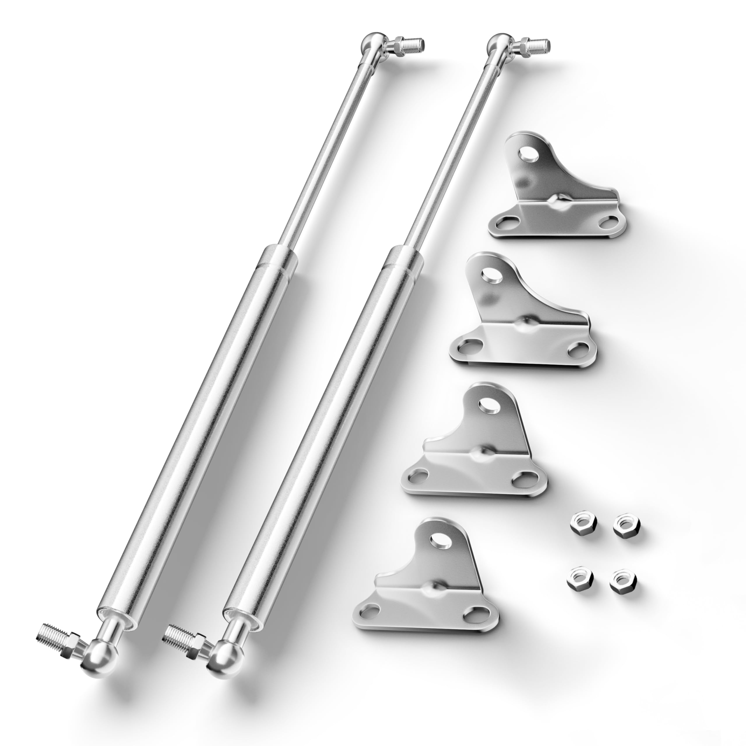 Vepagoo 15 Inch 22.5Lb/100N Stainless Steel Gas Struts Shock For Boat Hatch, Marine Spring Prop Lift Support With Brackets For R