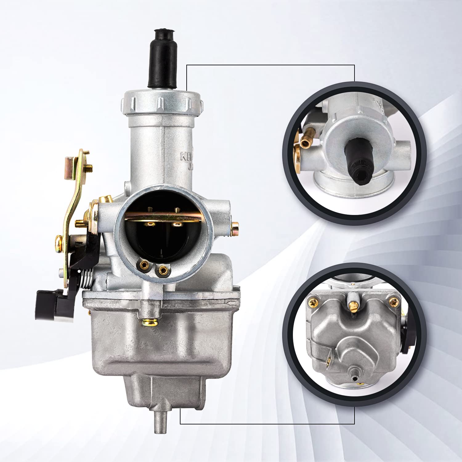 PZ27 Carburetor fits for 4-stroke CG 125cc 150cc 200cc 250cc ATV Go Kart Dirt Bike,Compatible with Taotao Sunl Buyang Coolsport