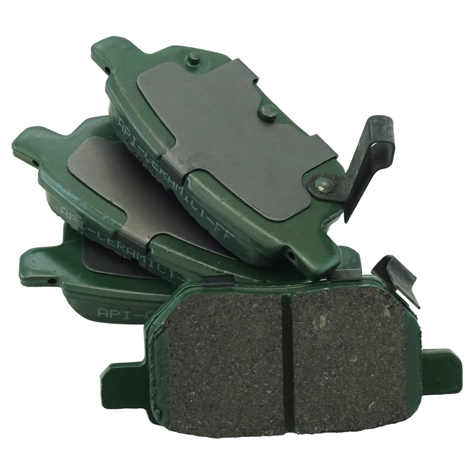 Trq Front And Rear Brake Pad & Rotor Kit Brake Pads Brake Rotor Ceramic Compatible With 2016-2018 Toyota Prius